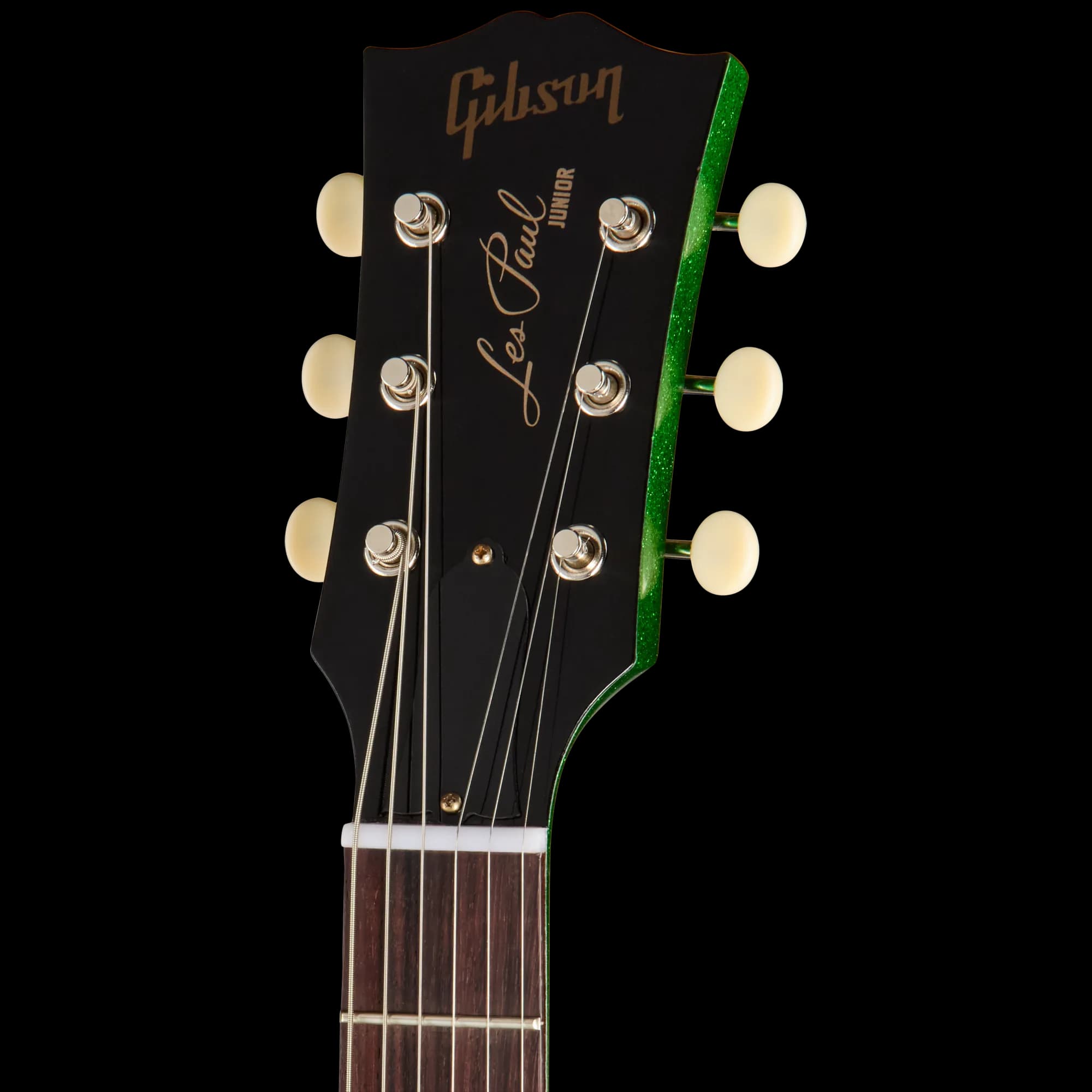 Gibson 1960 Les Paul Junior Double Cut Reissue, VOS, Green Sparkle — photo 5