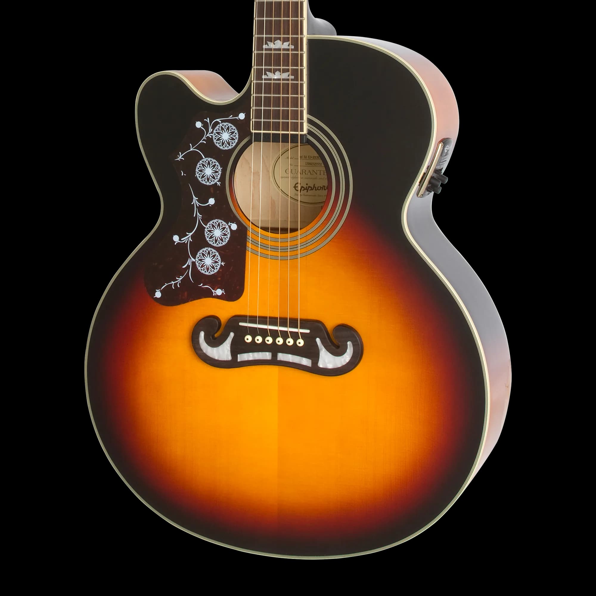 Epiphone J-200 Studio EC, Left-Handed, Vintage Sunburst — photo 8