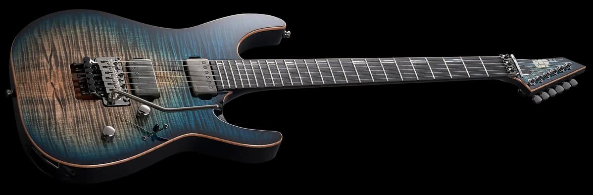 ESP M-II Ctm Fr Black Aqua C-Burst — photo 3