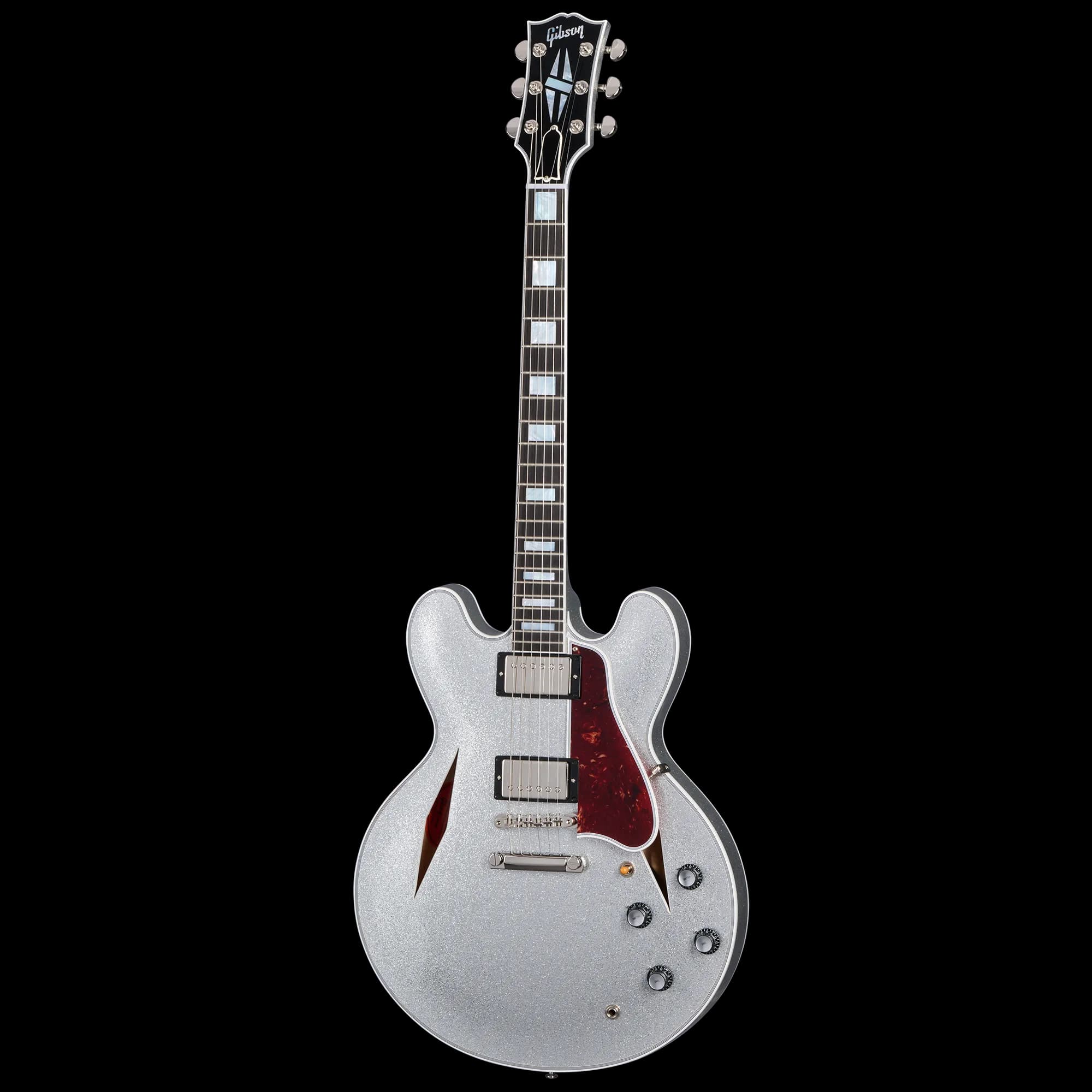 Gibson 1959 ES-355 Reissue with Diamond F-Holes, Gloss, Silver Sparkle — photo 2