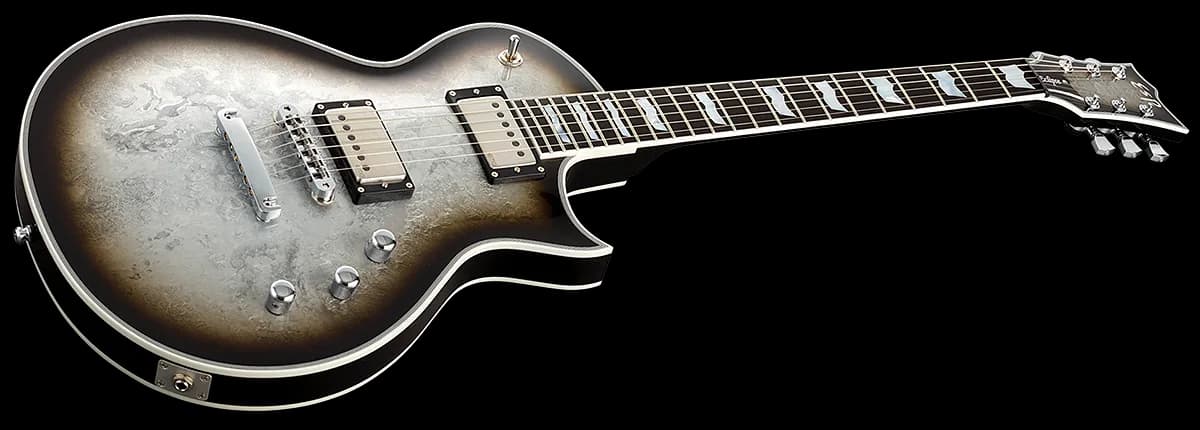 ESP Eclipse Custom Silver Liquid Metal Burst — photo 3