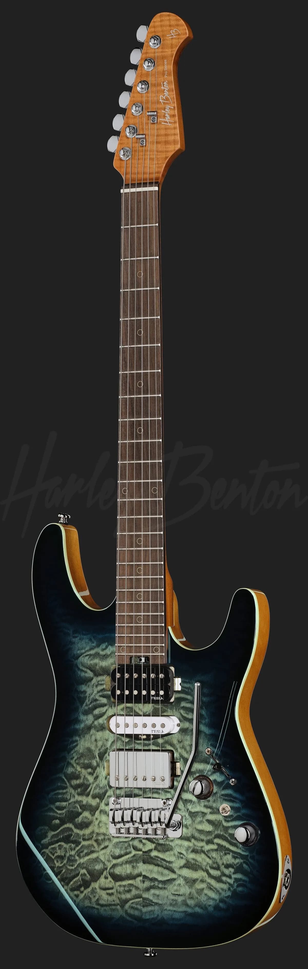 Harley Benton Fusion-IV HSH RW QBLB — photo 2