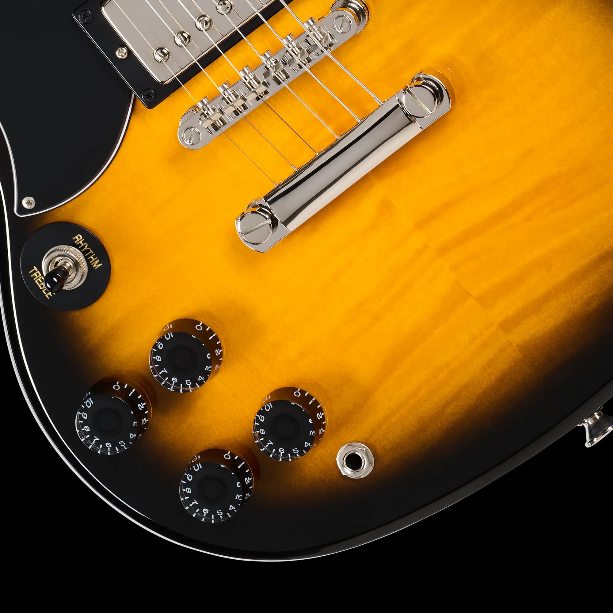 Epiphone SG Tribute Plus, Left-Handed, Vintage Sunburst — photo 7