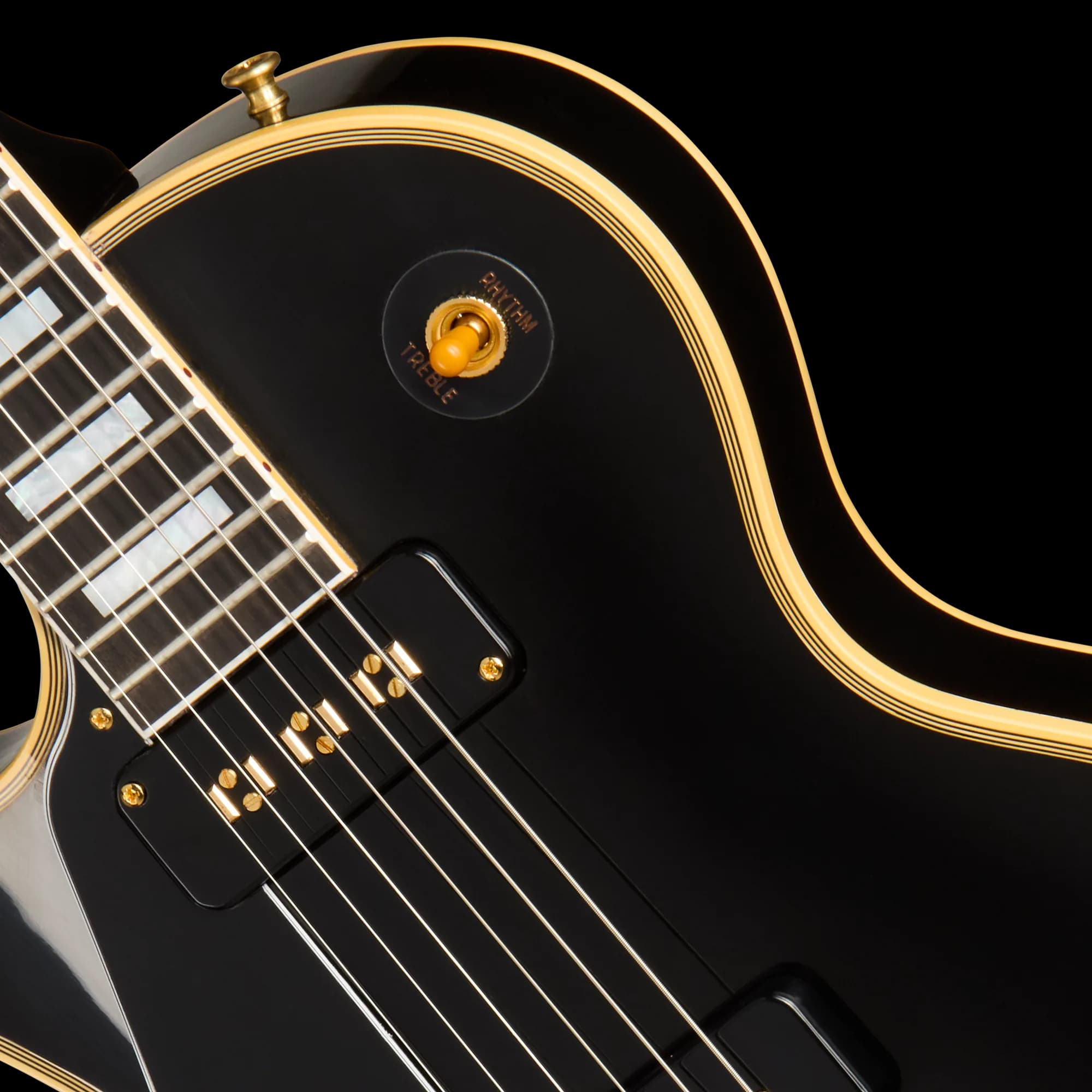 Gibson 1954 Les Paul Custom Reissue, Left-Handed, VOS, Ebony — photo 7