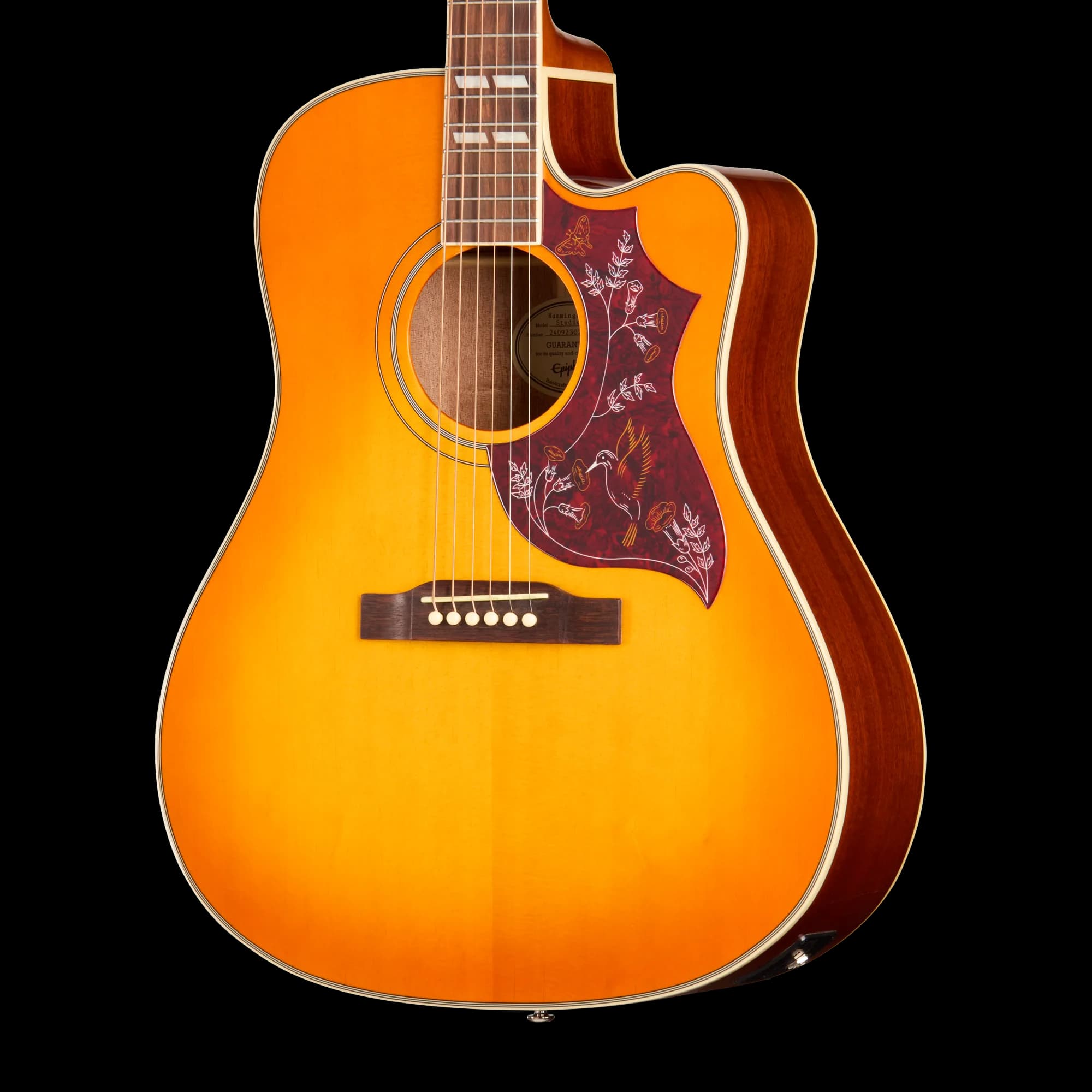 Epiphone Hummingbird Studio EC, Heritage Cherry Sunburst