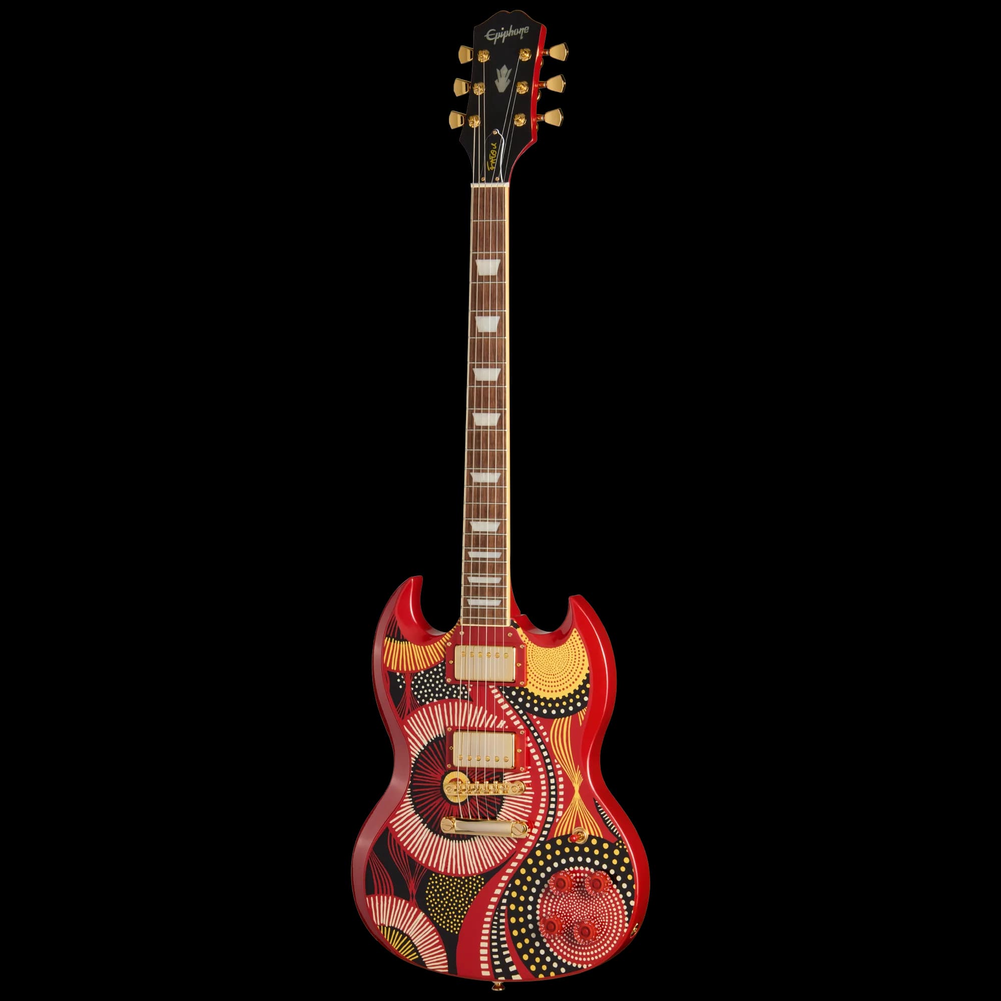 Epiphone Fatoumata Diawara SG, Ember Red with Malian Graphic — photo 3