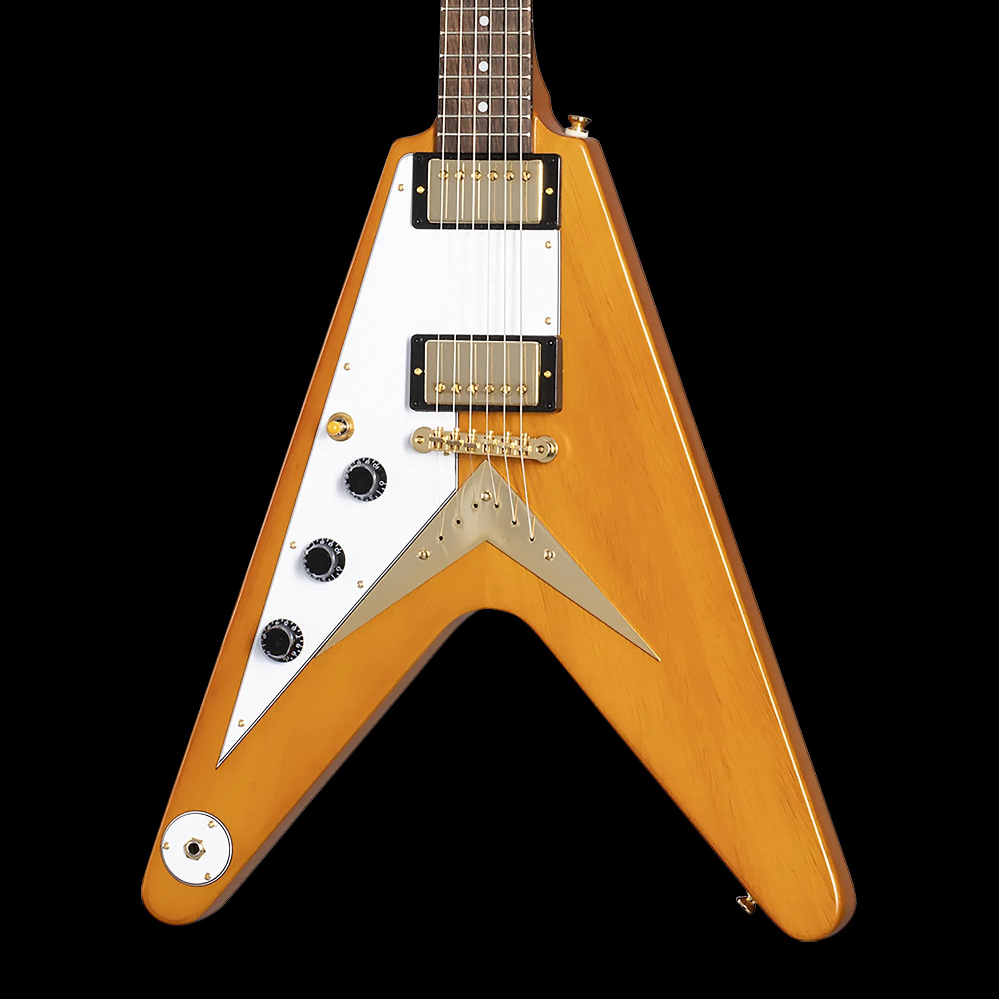 Epiphone IGC 1958 Korina Flying V, Left-Handed, Aged Natural