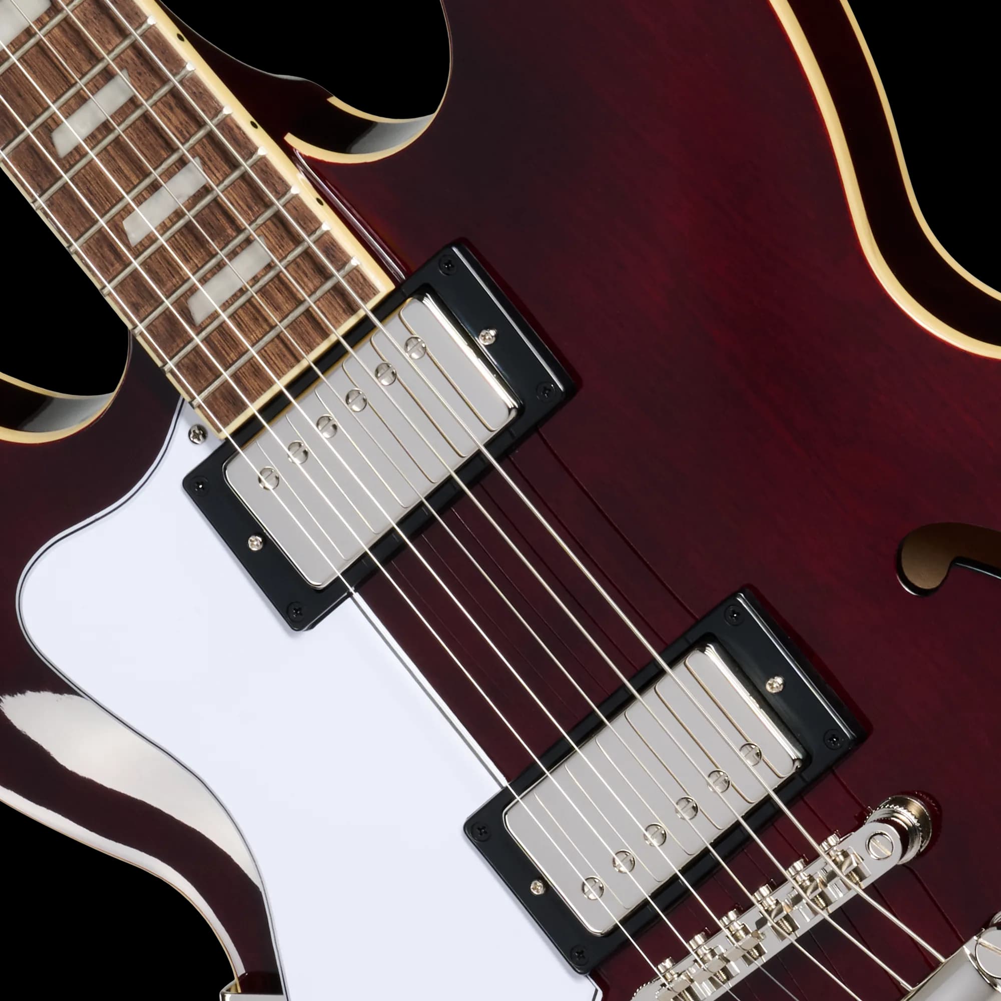 Epiphone Noel Gallagher Riviera, Left-Handed, Dark Wine Red — photo 7