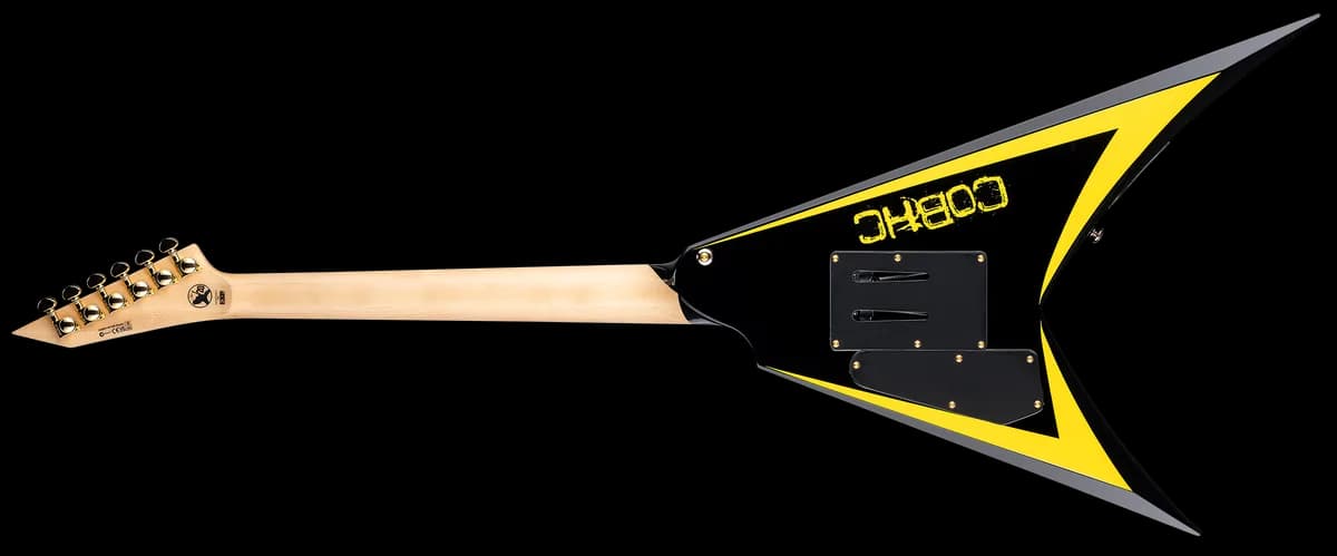 ESP Alexi Arrowhead Se Black w/Yellow Pinstripe — photo 2