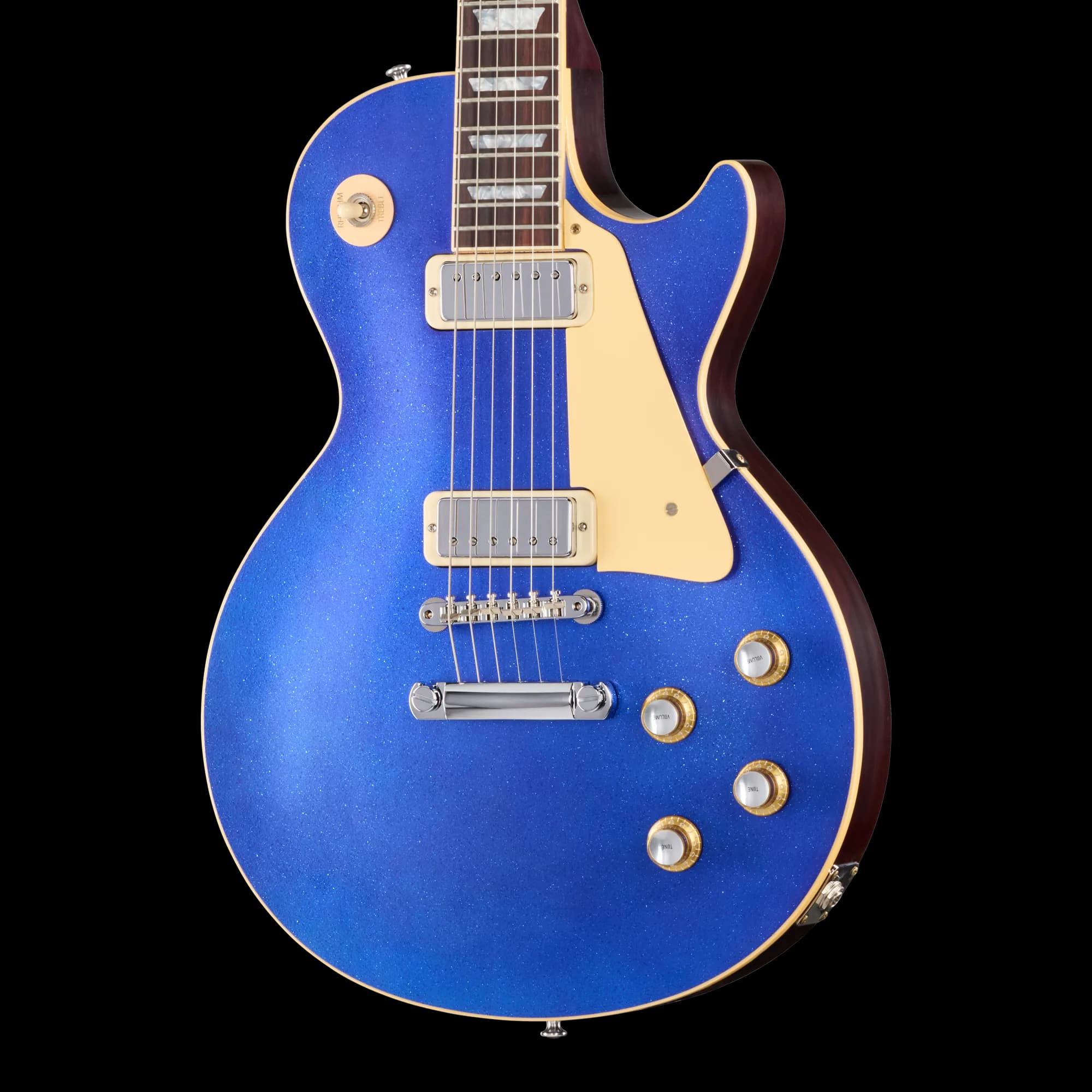 Gibson LE 1976 Les Paul Deluxe Reissue, VOS, Blue Sparkle Top