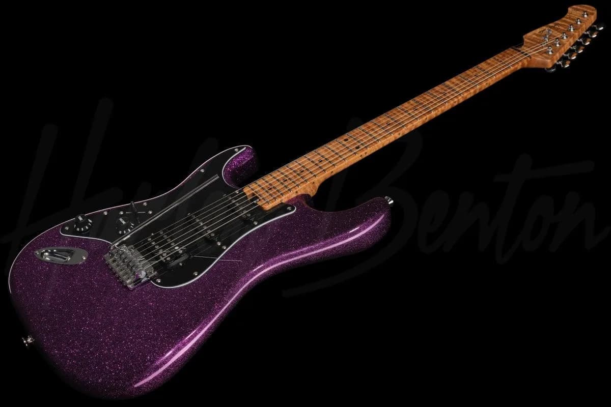 Harley Benton ST-Modern Plus MN HSS LH Dark Purple Sparkle — photo 8