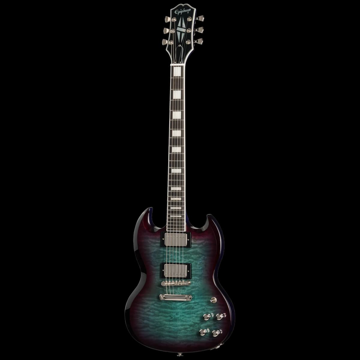 Epiphone SG Custom Modern Quilt, Blueberry Burst, Exclusive — photo 3