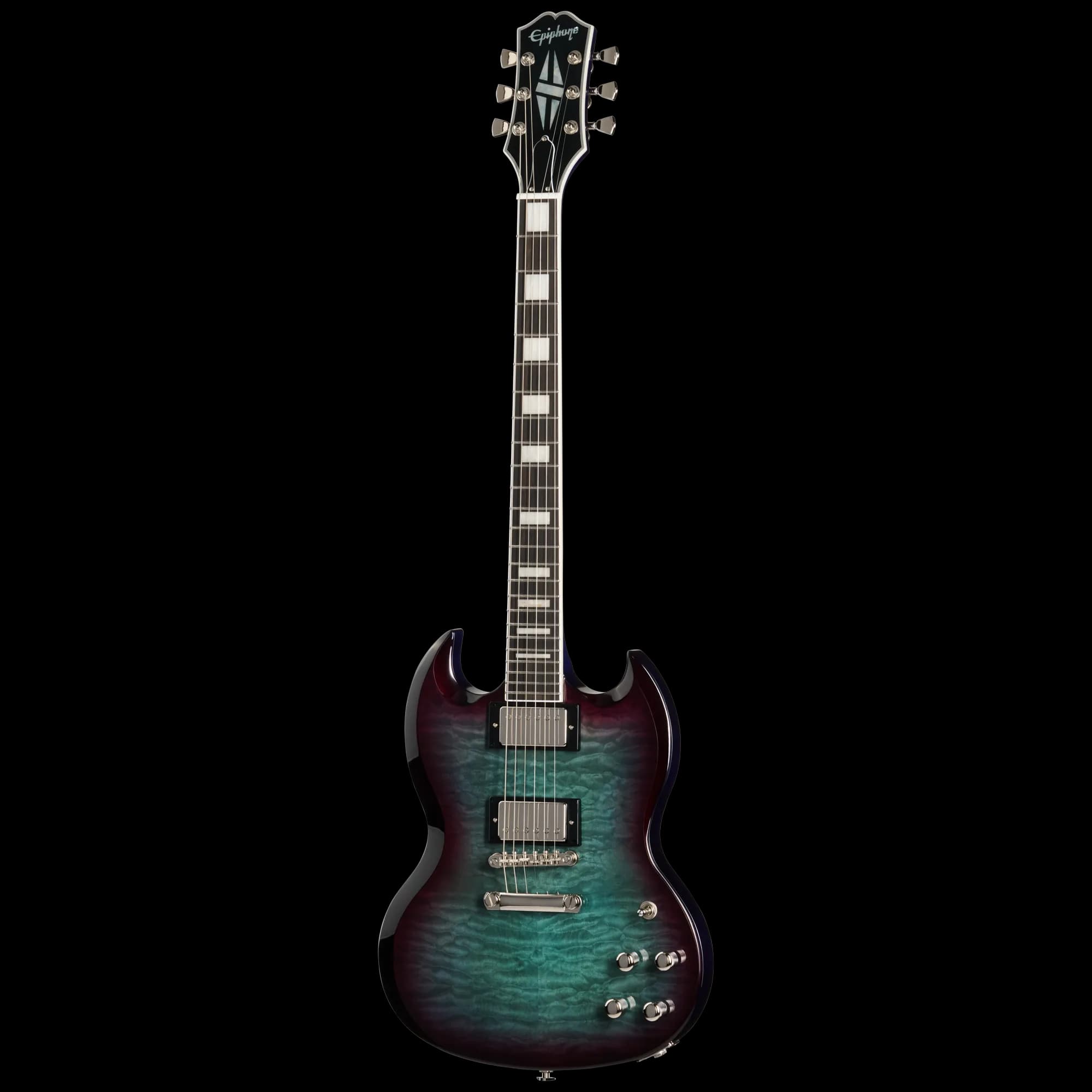 Epiphone SG Custom Modern Quilt, Blueberry Burst, Exclusive — photo 3