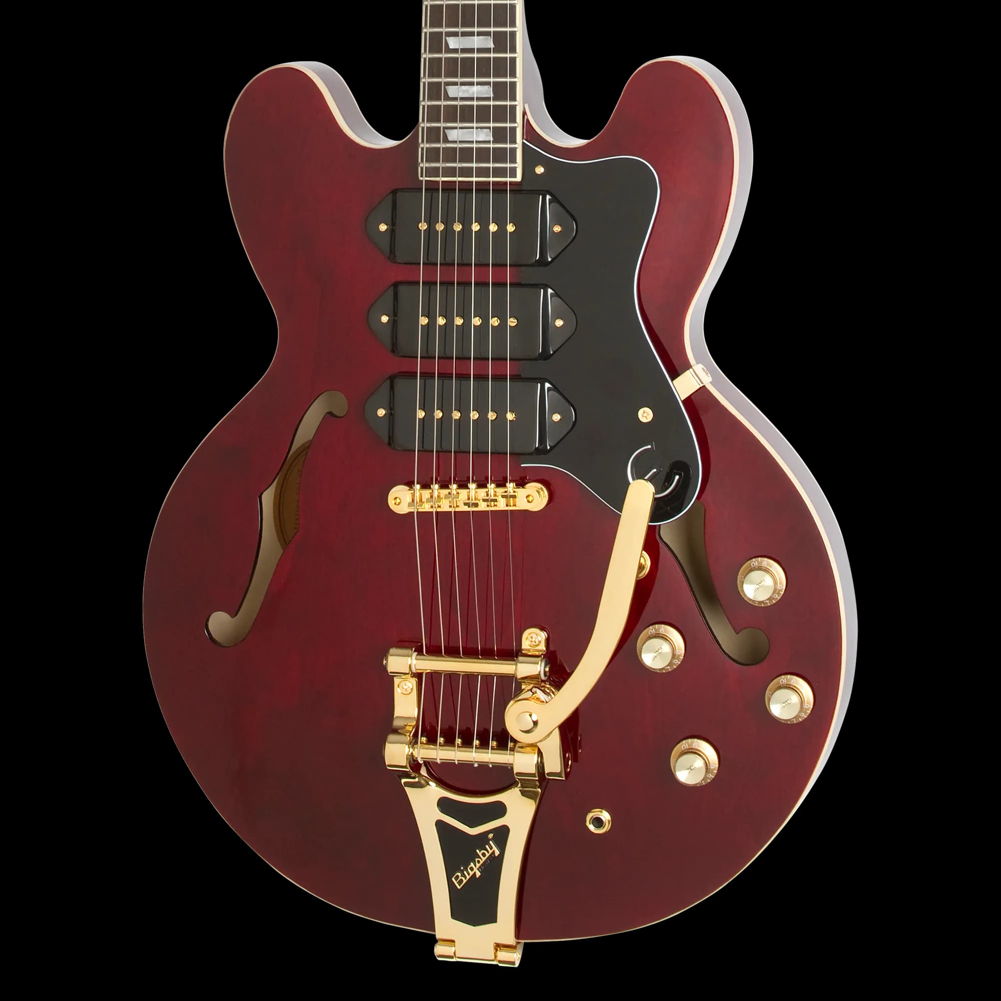 Epiphone Riviera Custom P93, Wine Red, Limited Edition