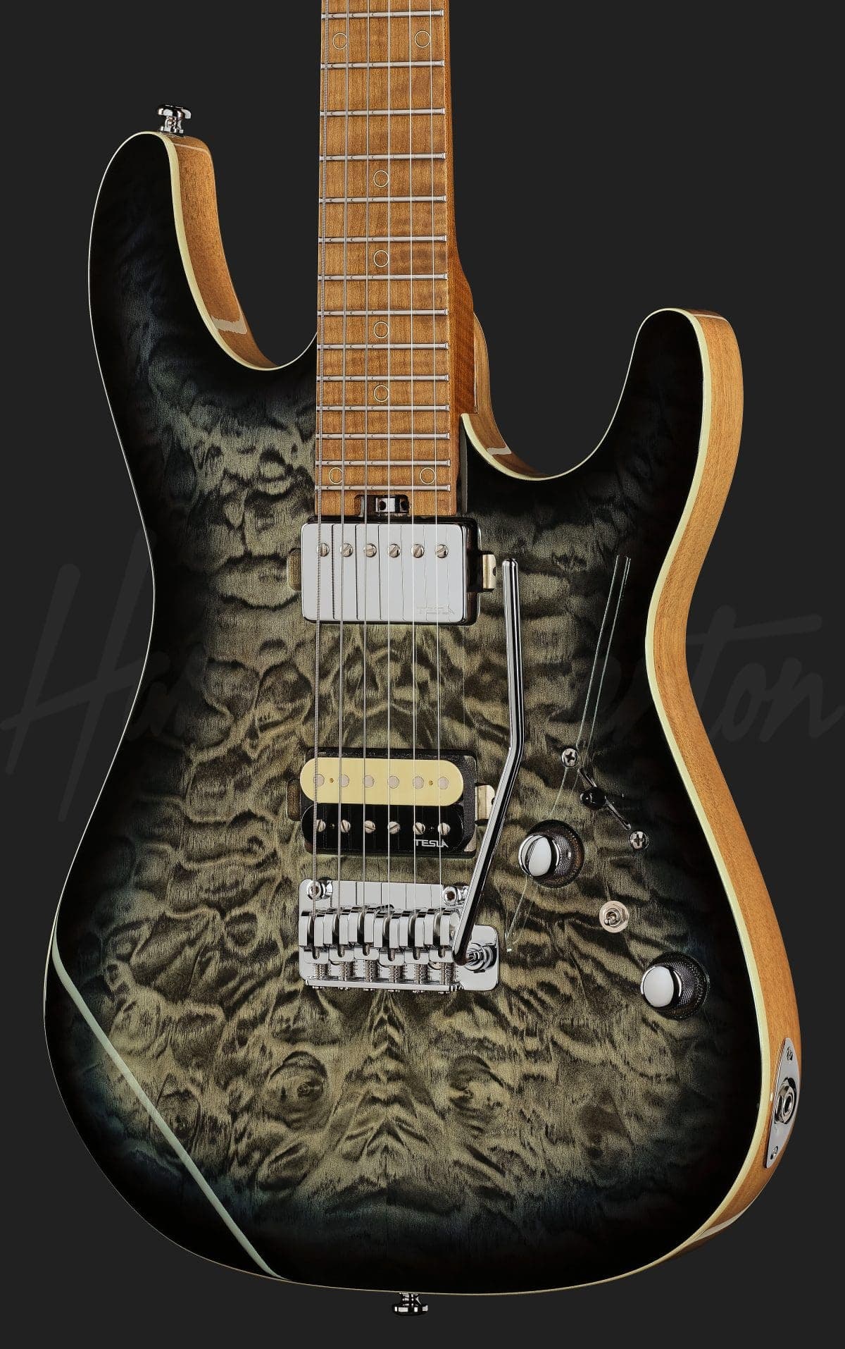 Harley Benton Fusion-IV HH MN QBLB — photo 4