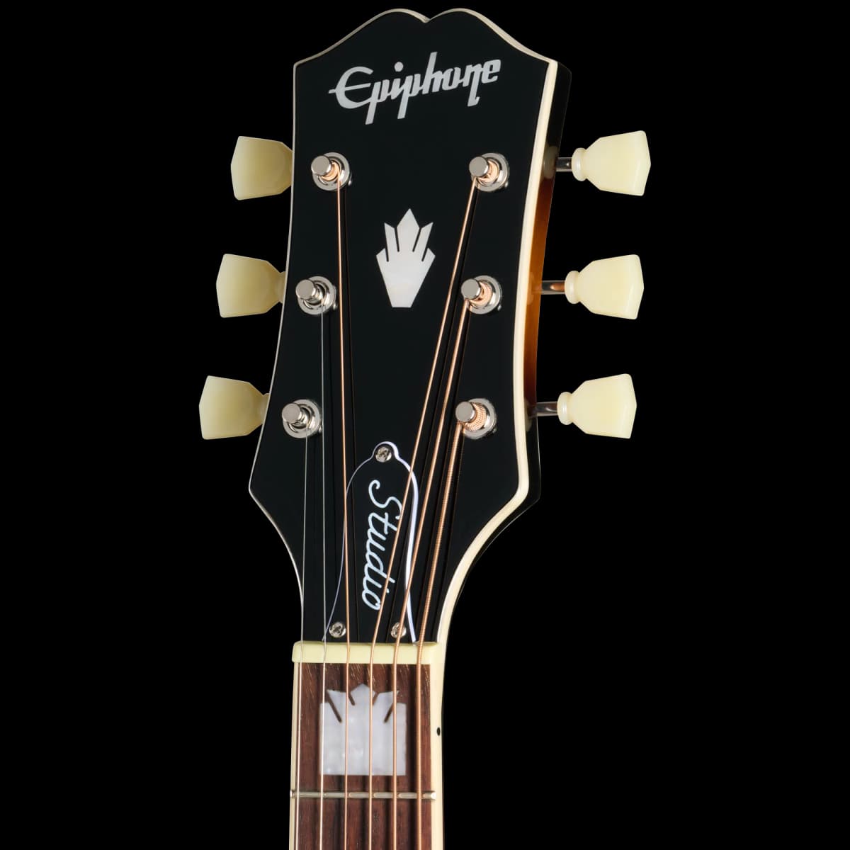 Epiphone J-200 Studio, Left-Handed, Vintage Sunburst — photo 5