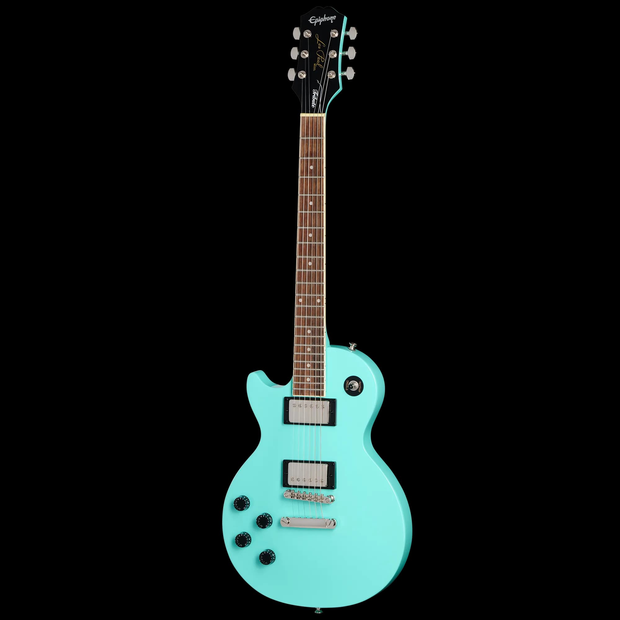 Epiphone Les Paul Tribute, Left-Handed, Aqua, Exclusive — photo 2