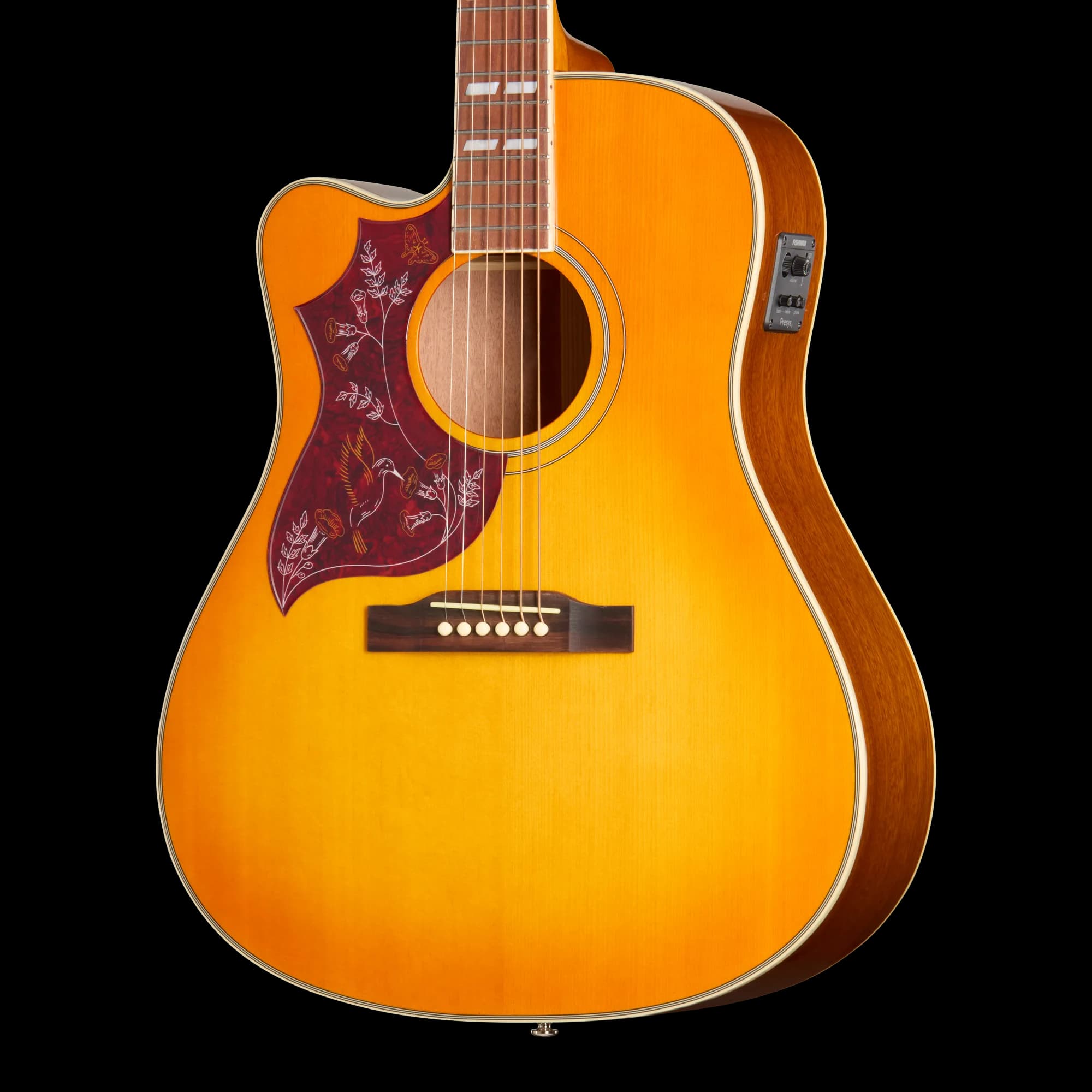 Epiphone Hummingbird Studio EC, Left-Handed, Heritage Cherry Sunburst