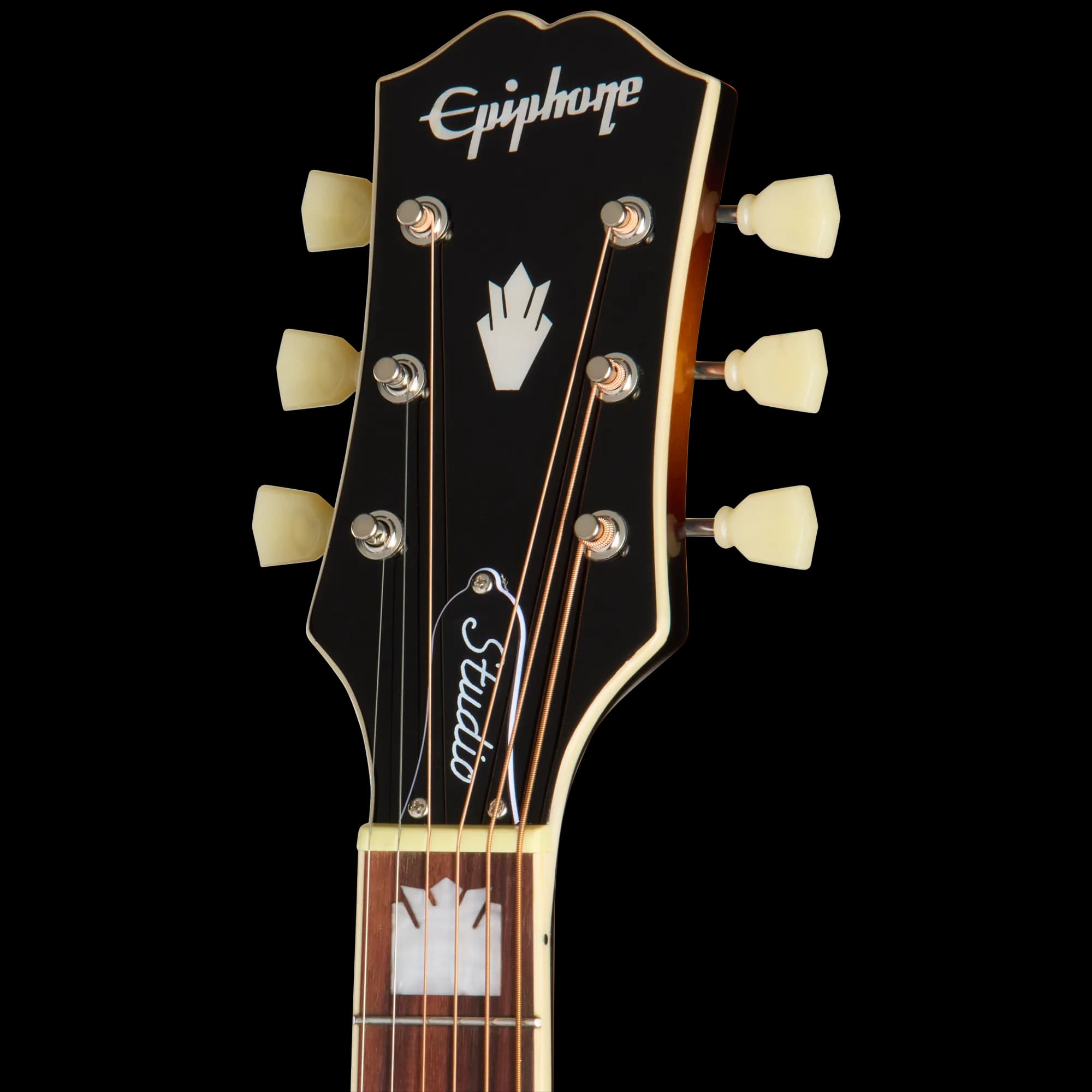 Epiphone J-200 Studio EC, Left-Handed, Vintage Sunburst — photo 5
