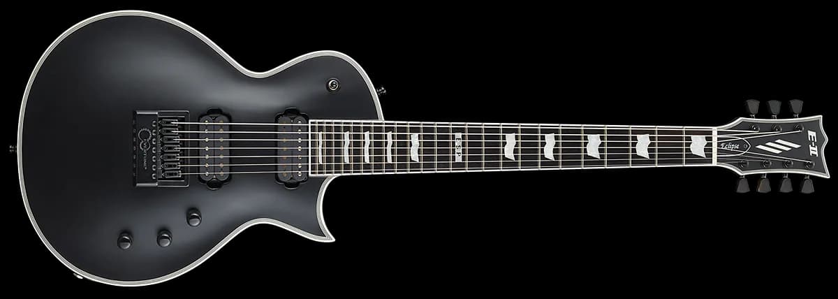 ESP E-II ECLIPSE-7 Evertune BLACK SATIN