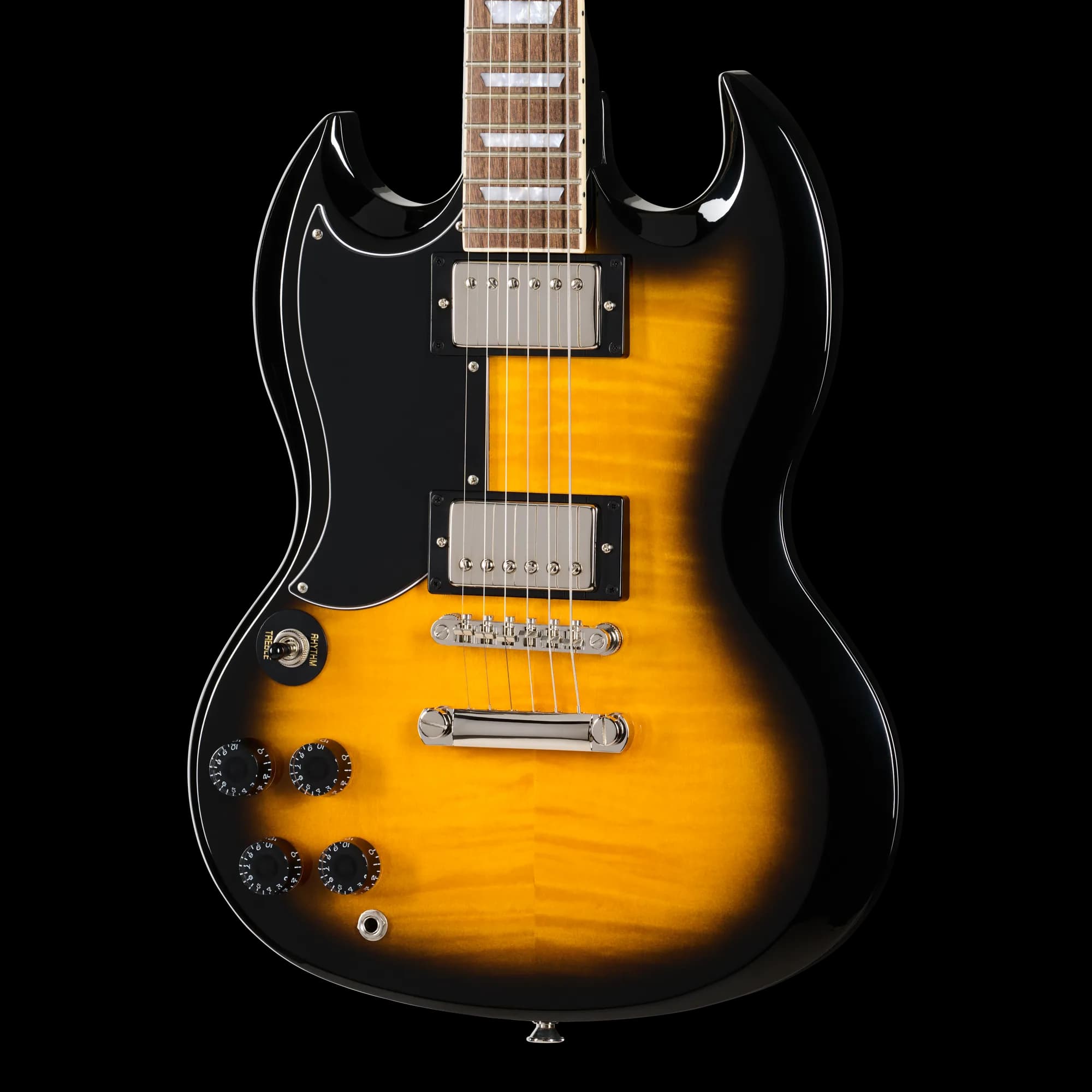 Epiphone SG Tribute Plus, Left-Handed, Vintage Sunburst