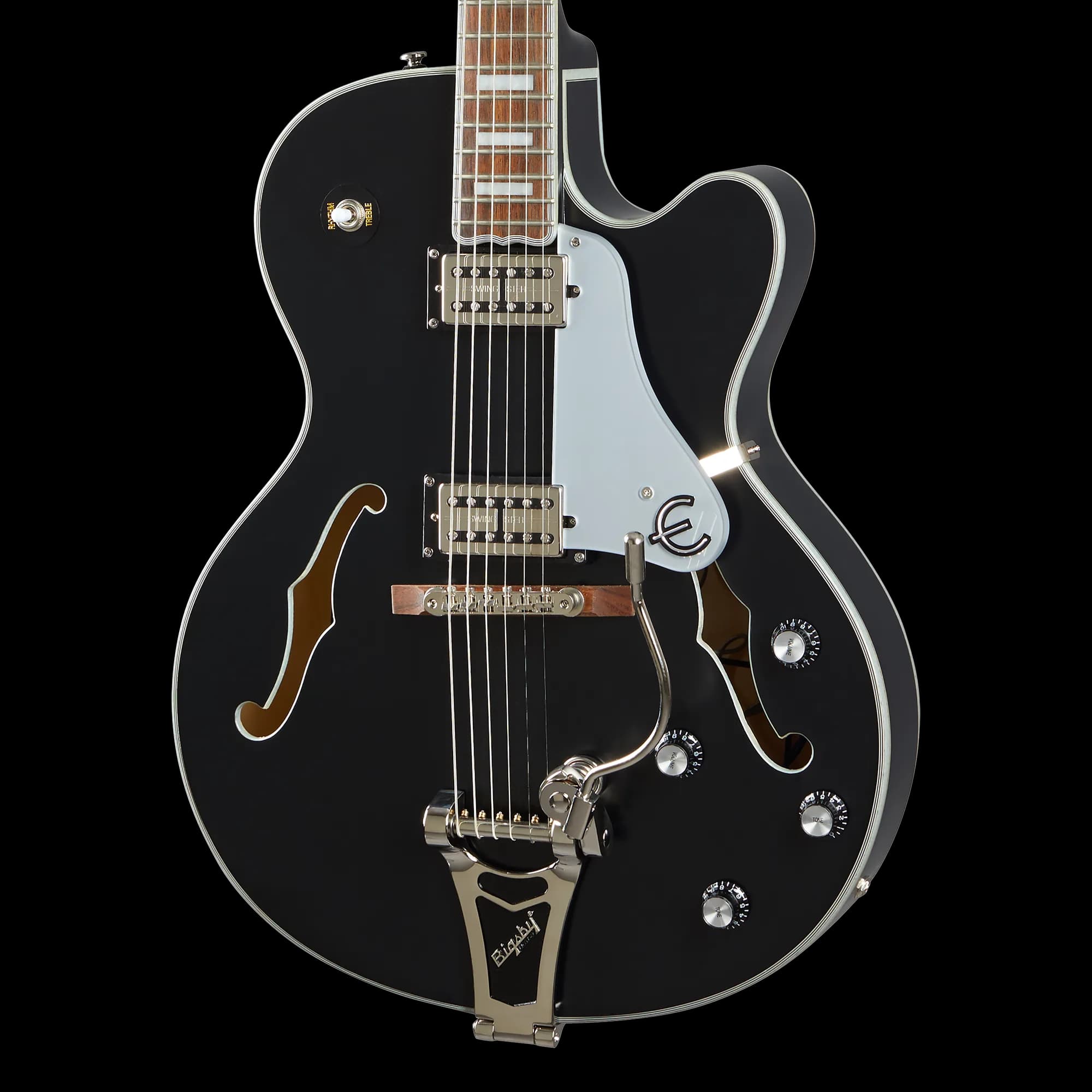 Epiphone Emperor Swingster, Black Aged Gloss