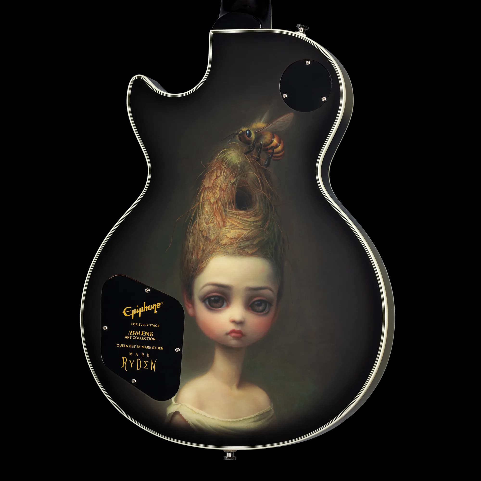 Epiphone Adam Jones Les Paul Custom Art Collection: Mark Ryden’s “Queen Bee” , Antique Silverburst