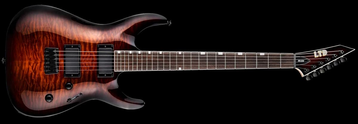 ESP MH-200HT Qm Dark Brown Sunburst