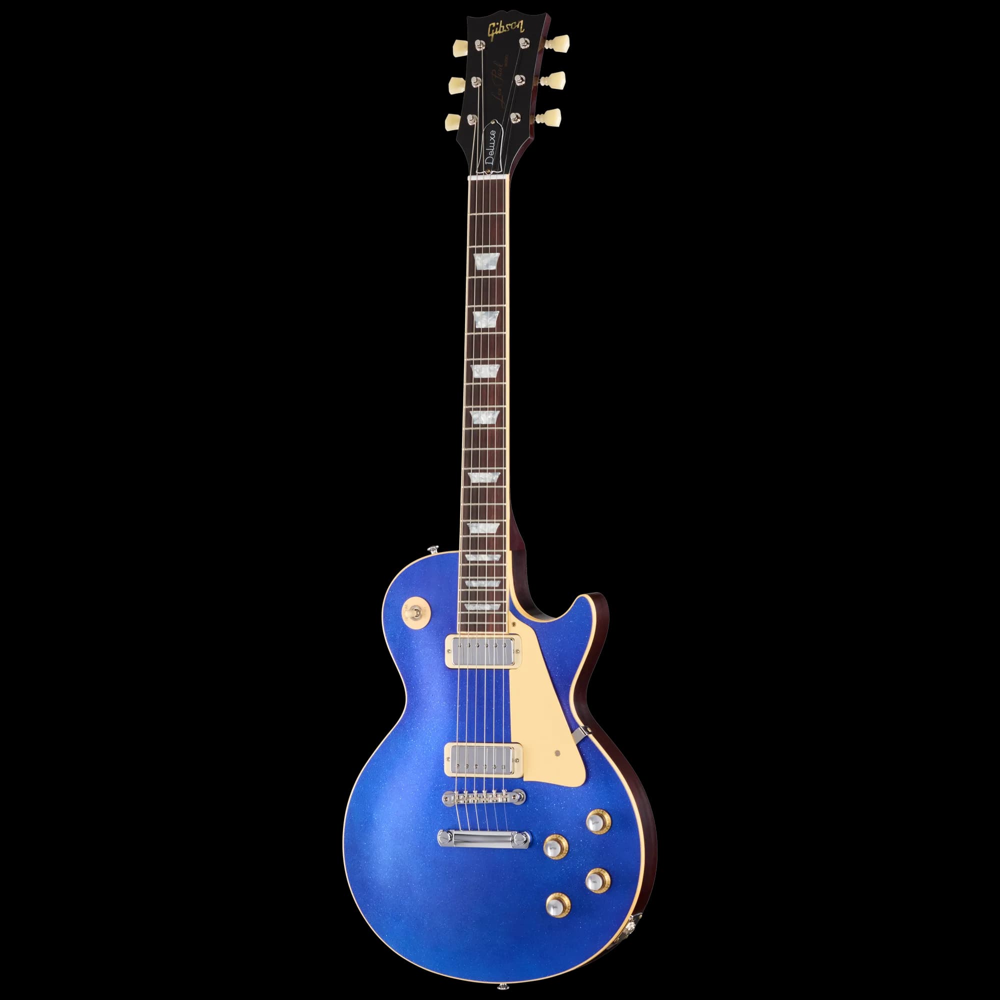 Gibson LE 1976 Les Paul Deluxe Reissue, VOS, Blue Sparkle Top — photo 3