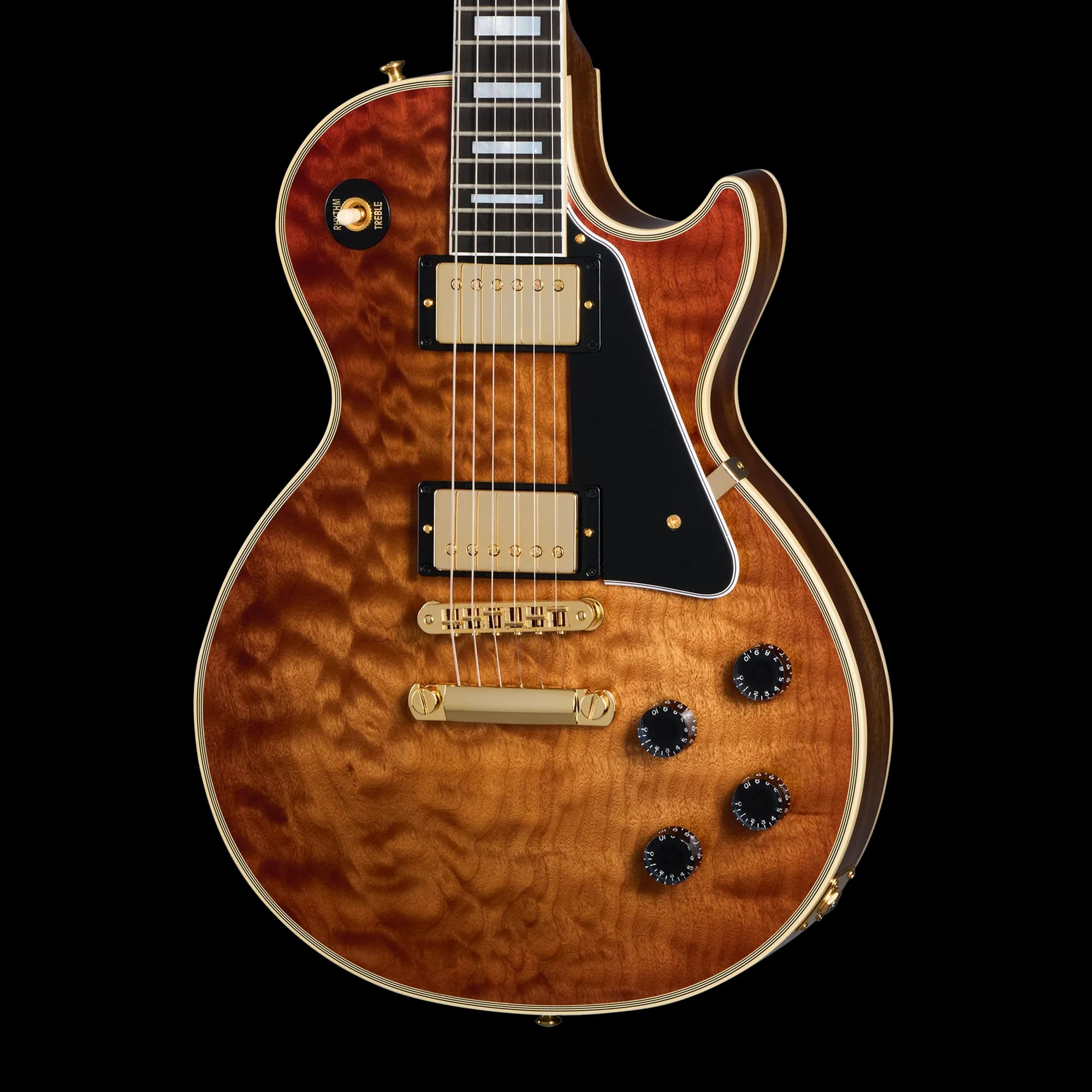 Gibson Les Paul Custom 1-Piece AAA Quilt Maple Top, Faded Pecan
