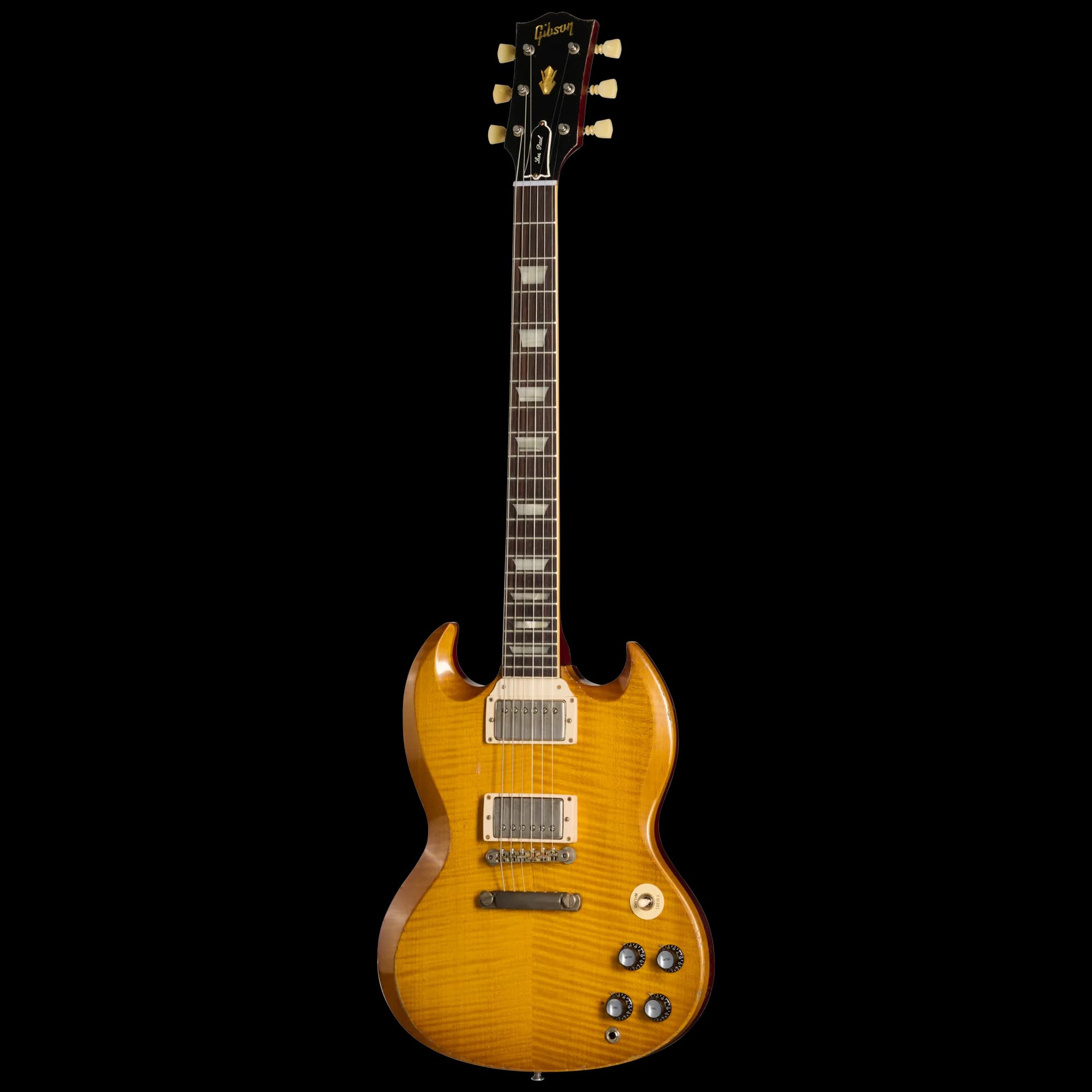Gibson 1961 Les Paul SG Standard Reissue with Figured Top, Light Aged, Lemon Burst — photo 3