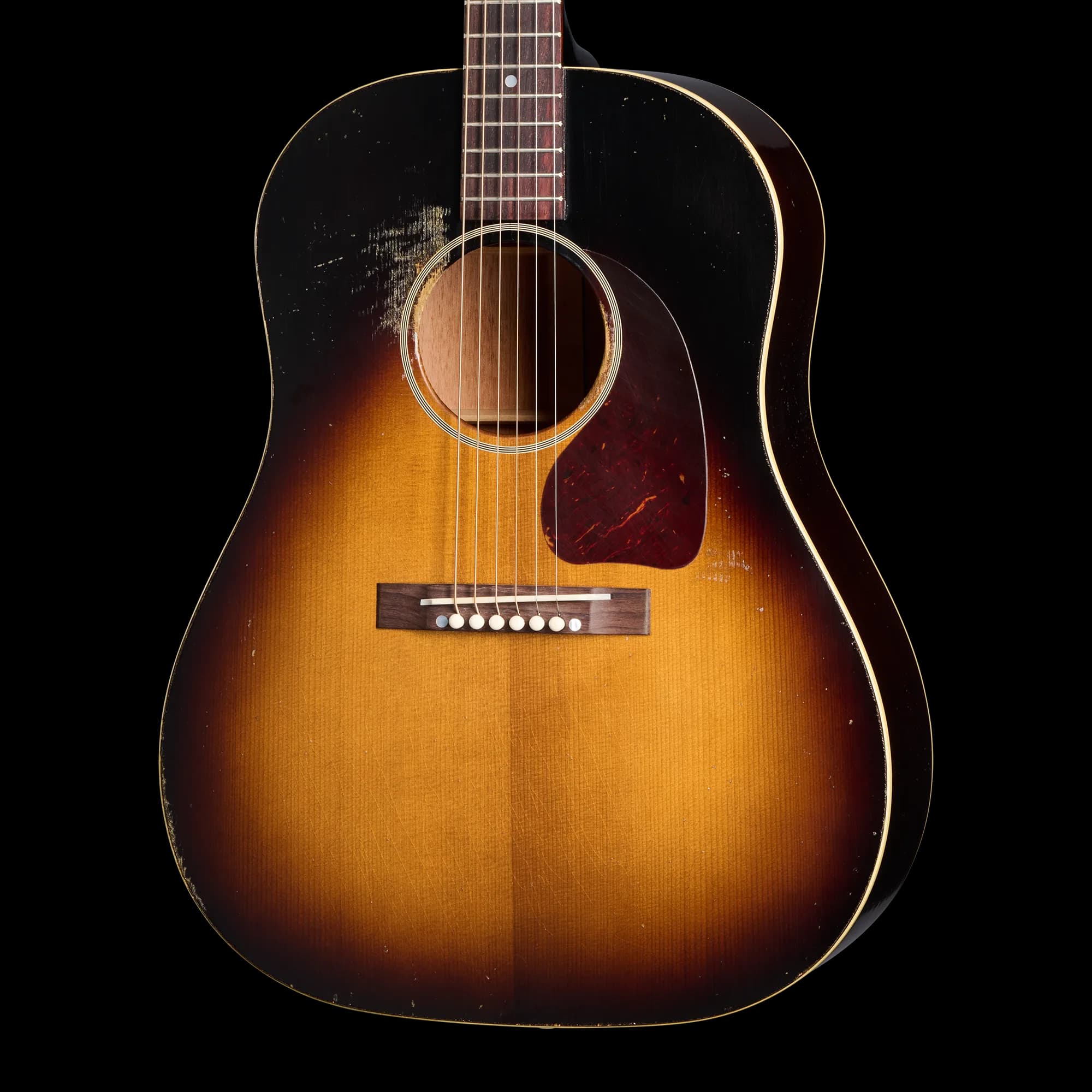 Gibson 1942 Banner J-45 Reissue, Heavy Aged, Vintage Sunburst