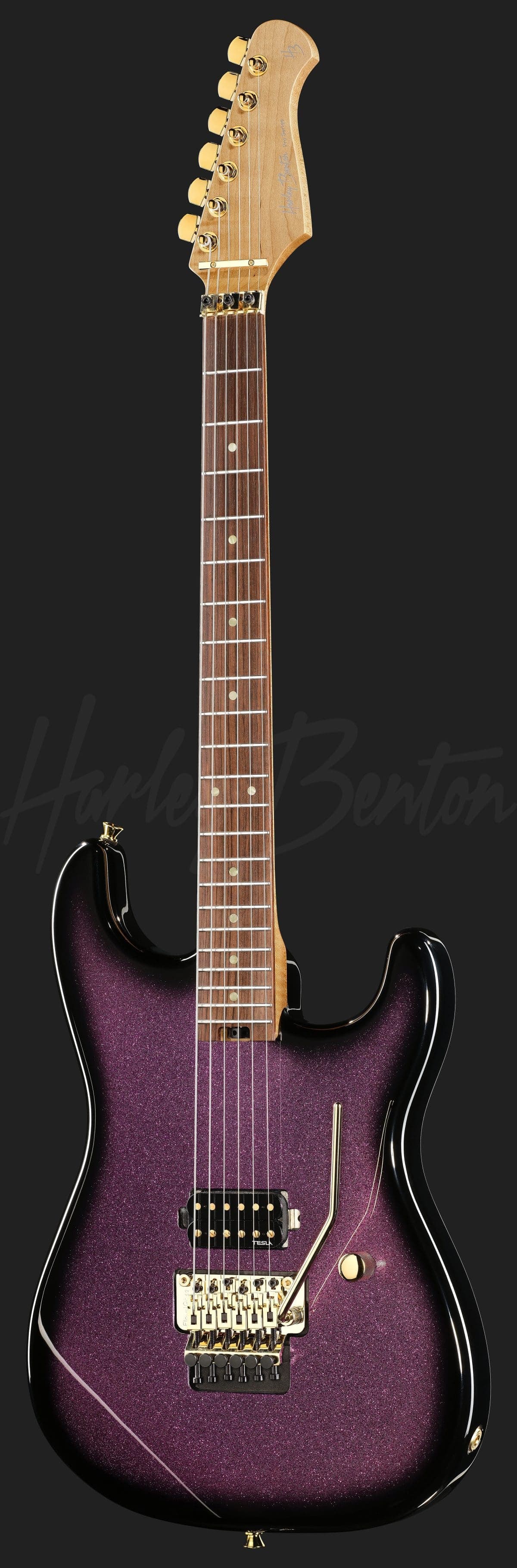 Harley Benton ST-80FR Amethyst Sparkle — photo 2
