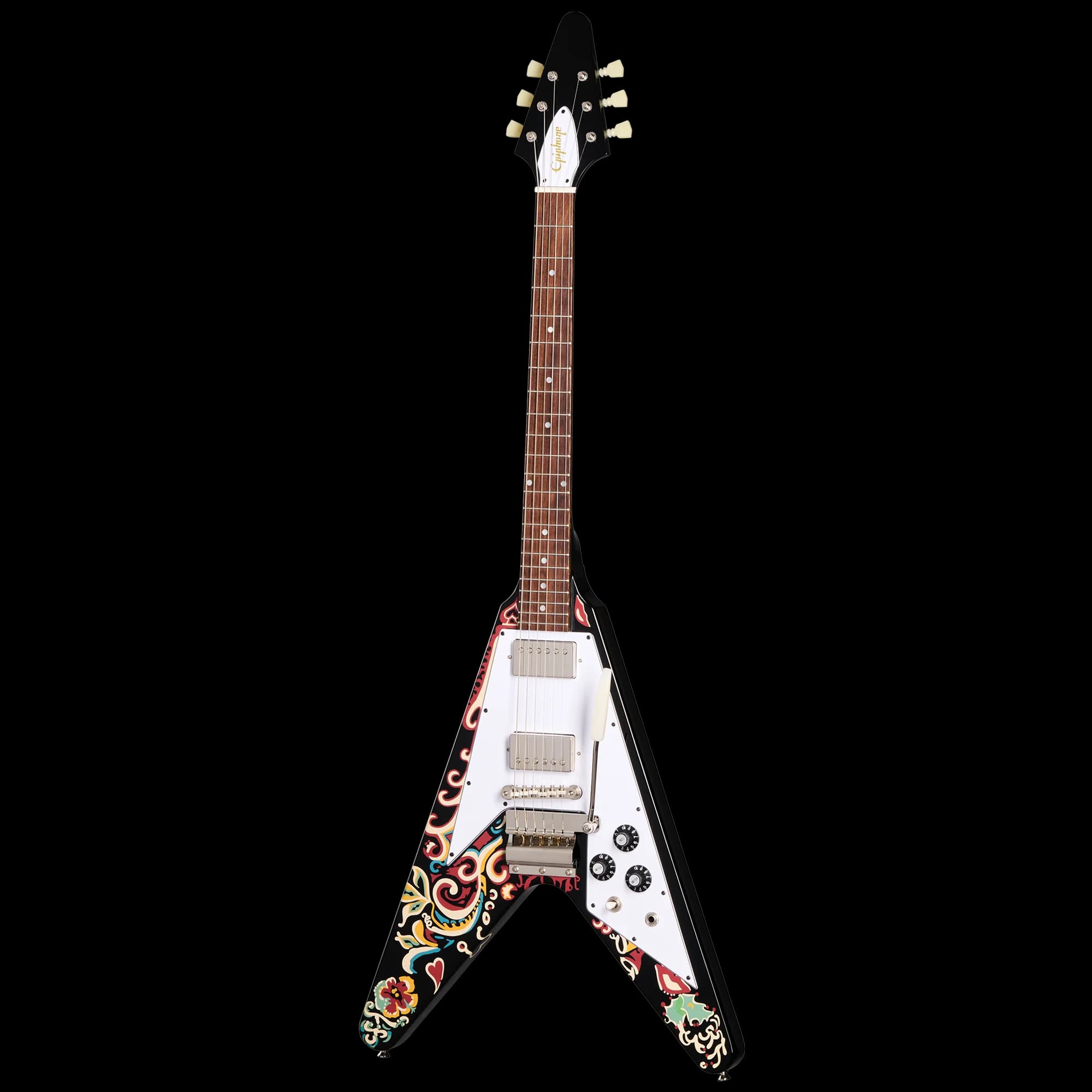 Epiphone Jimi Hendrix™ "Love Drops" Flying V, Ebony — photo 3