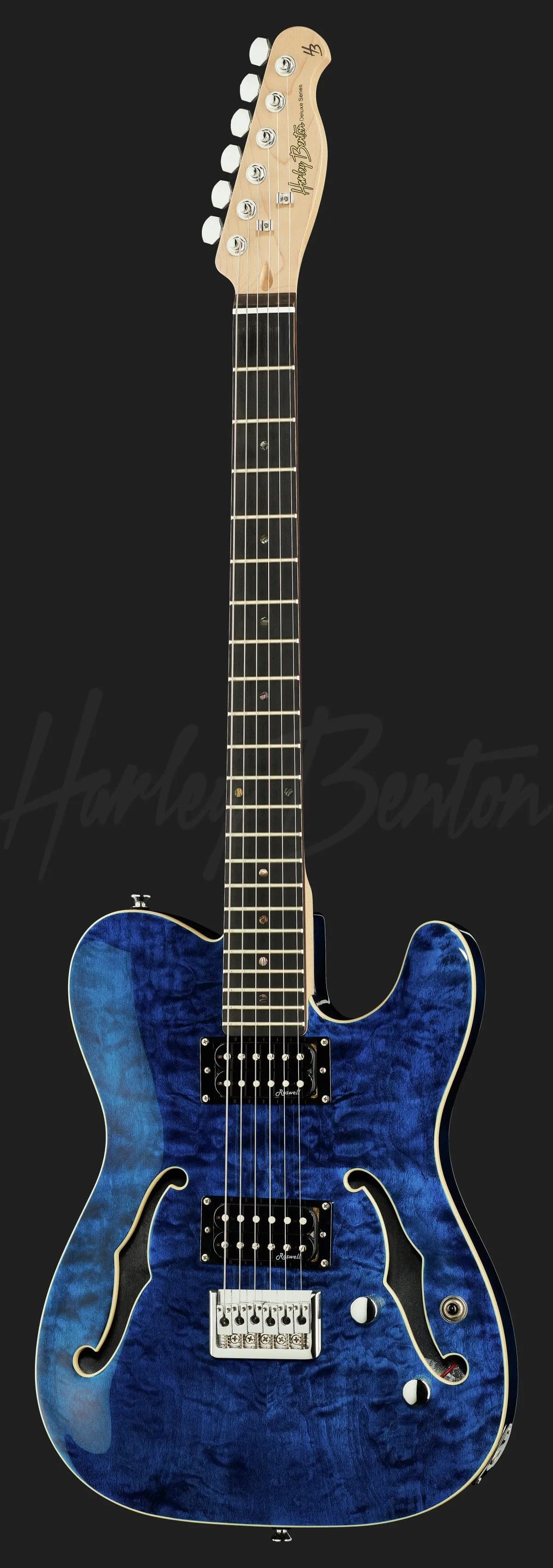 Harley Benton TE-90QM Trans Blue — photo 2