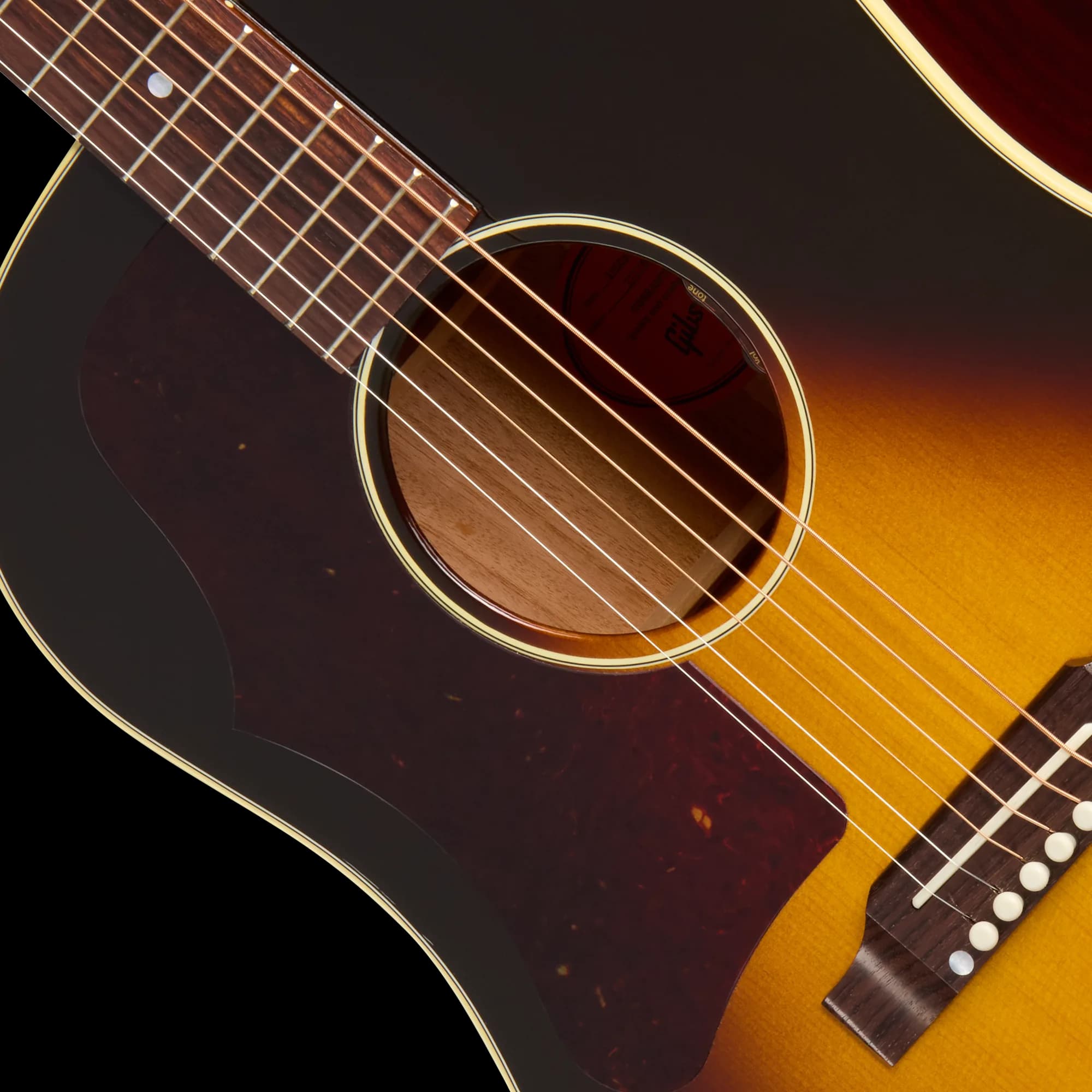 Gibson J-45 50s Original, Left-Handed, Vintage Sunburst — photo 7