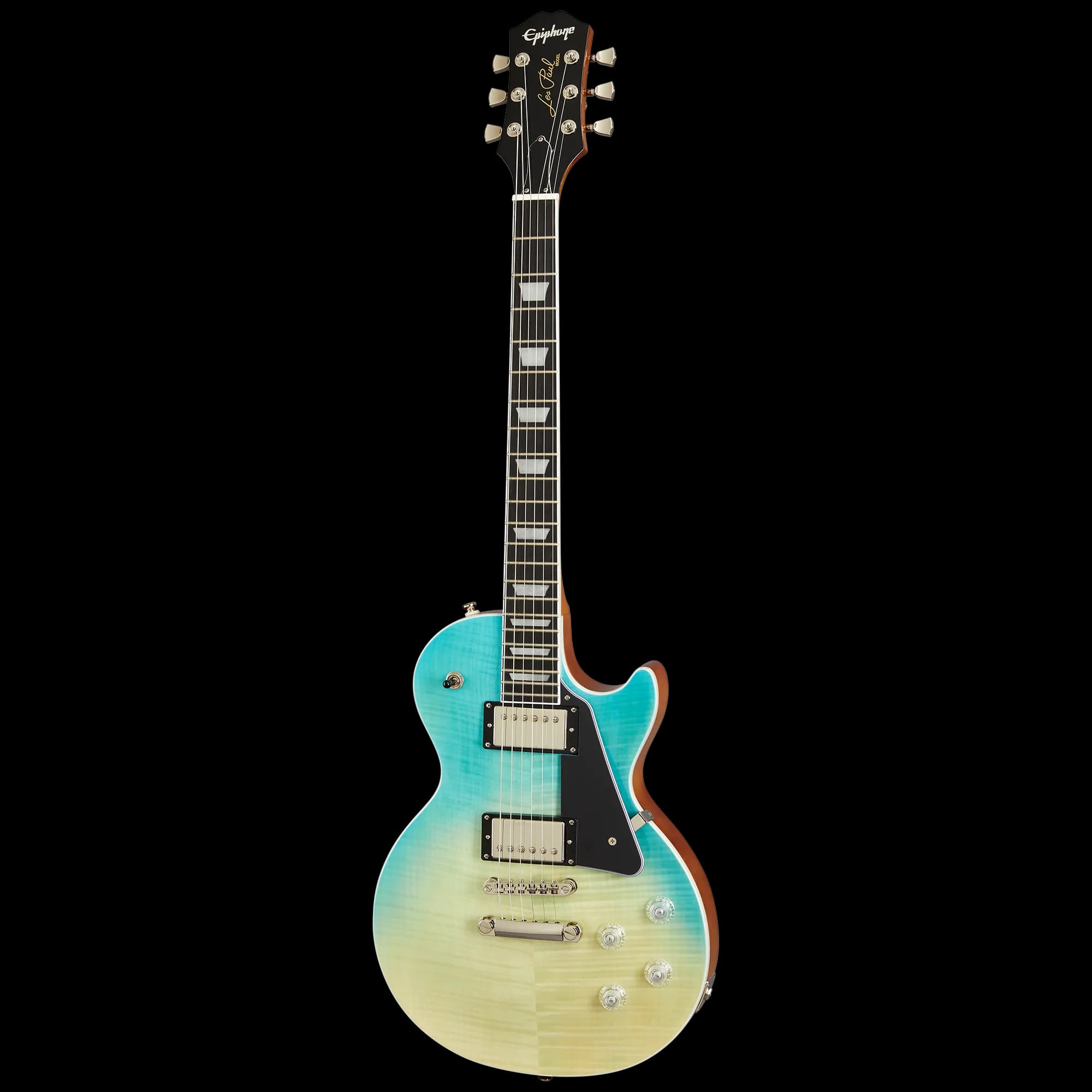 Epiphone Les Paul Modern Figured, Caribbean Blue Fade — photo 3