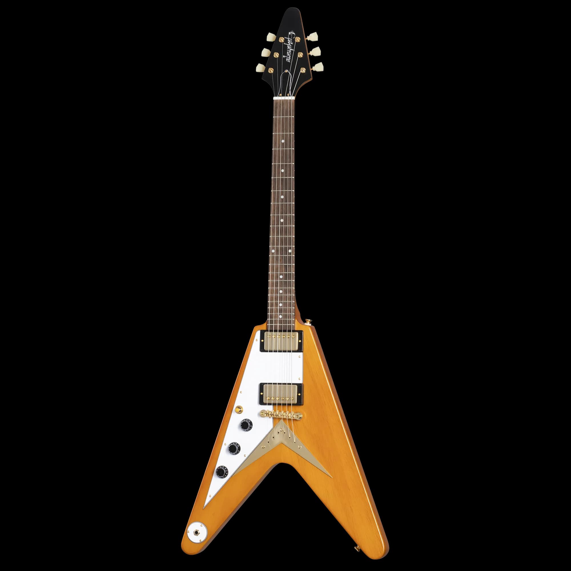 Epiphone IGC 1958 Korina Flying V, Left-Handed, Aged Natural — photo 3