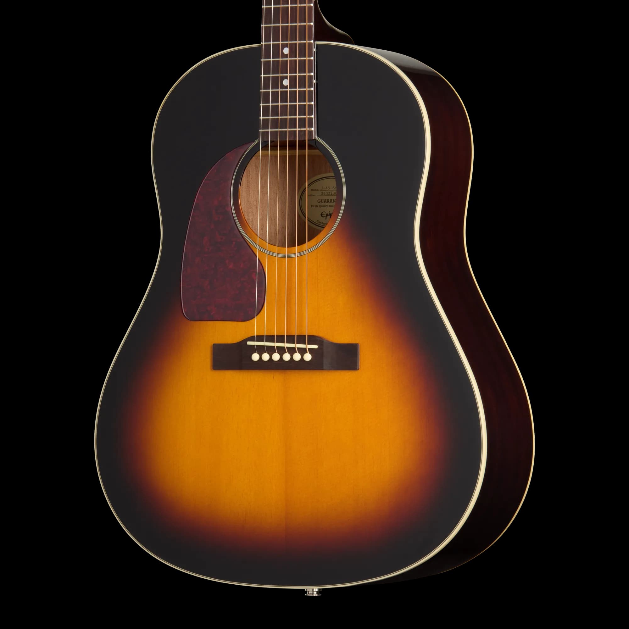 Epiphone J-45 Studio, Left-Handed, Vintage Sunburst