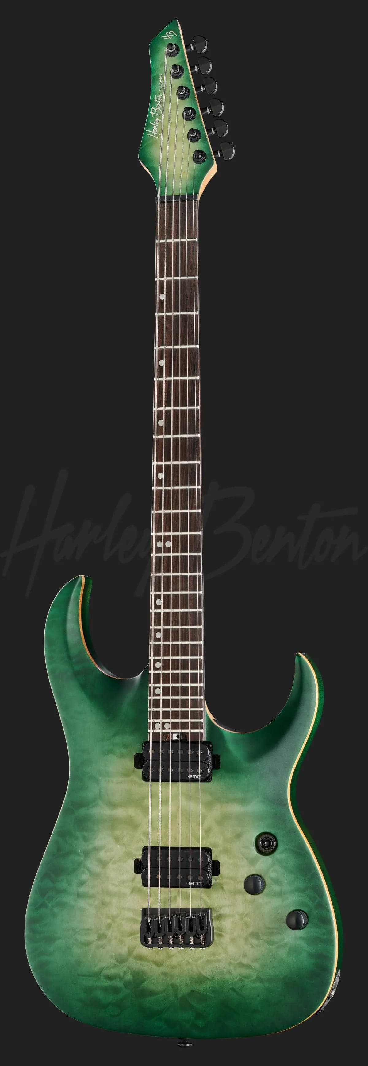 Harley Benton Amarok-BT EGNT Quilted Burst — photo 2