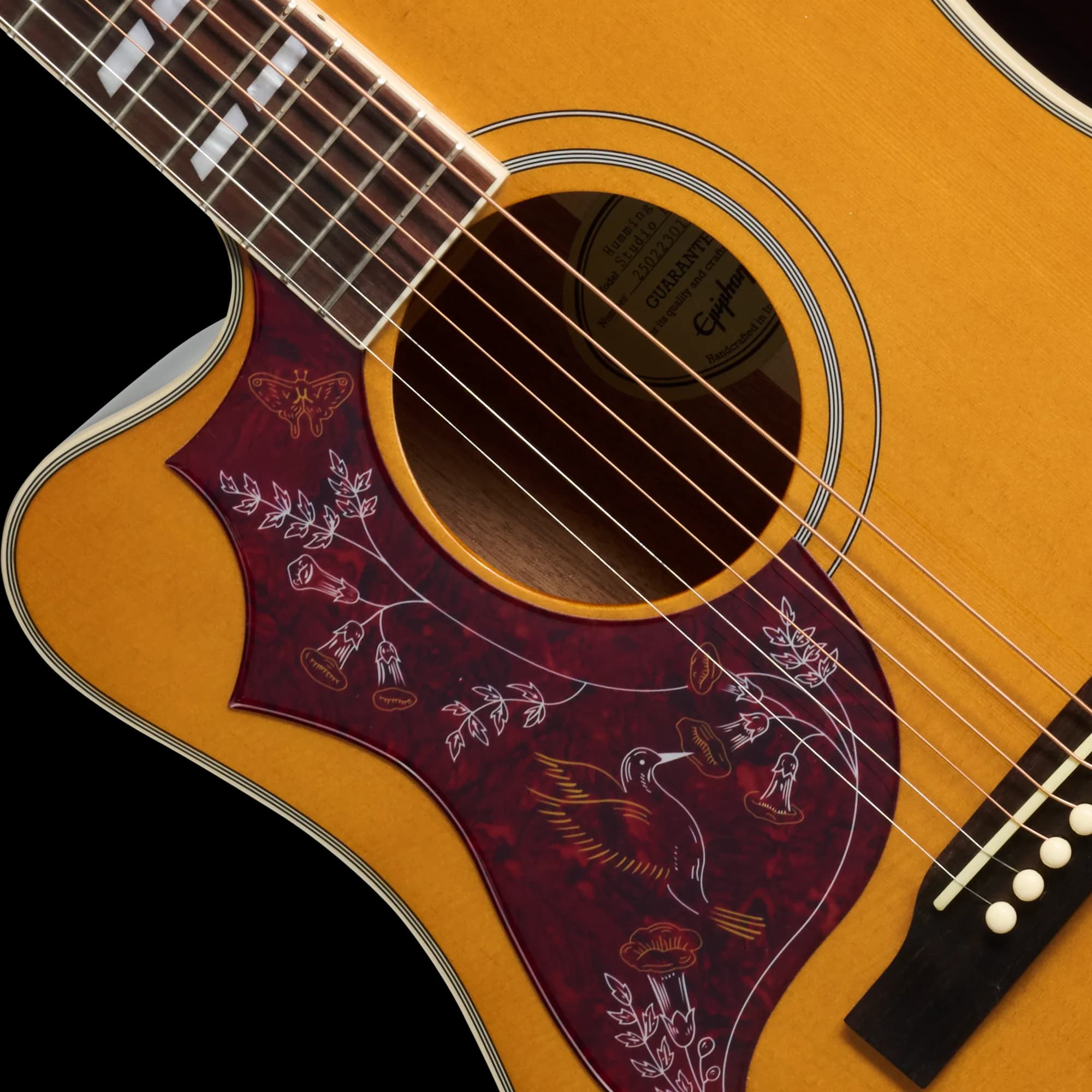 Epiphone Hummingbird Studio EC, Left-Handed, Natural — photo 7