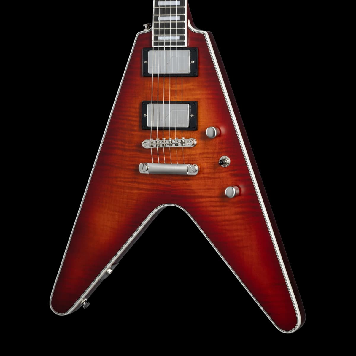 Epiphone Flying V Prophecy, Aged Bengal Tiger Burst