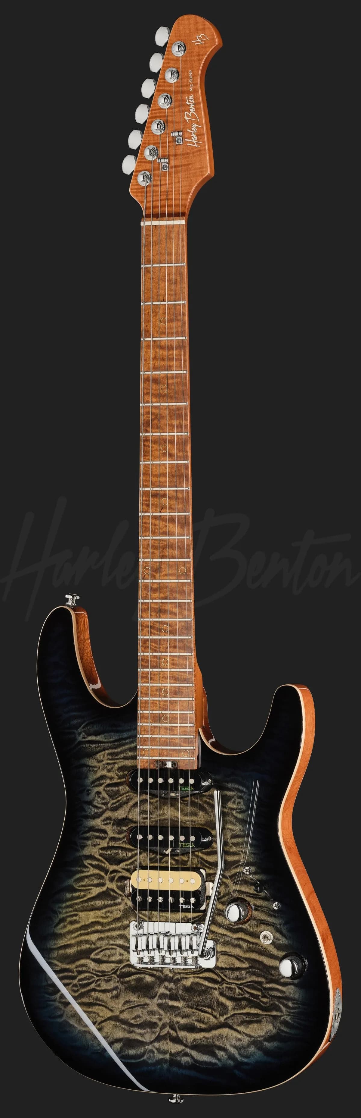 Harley Benton Fusion-IV HSS MN QBLB — photo 2