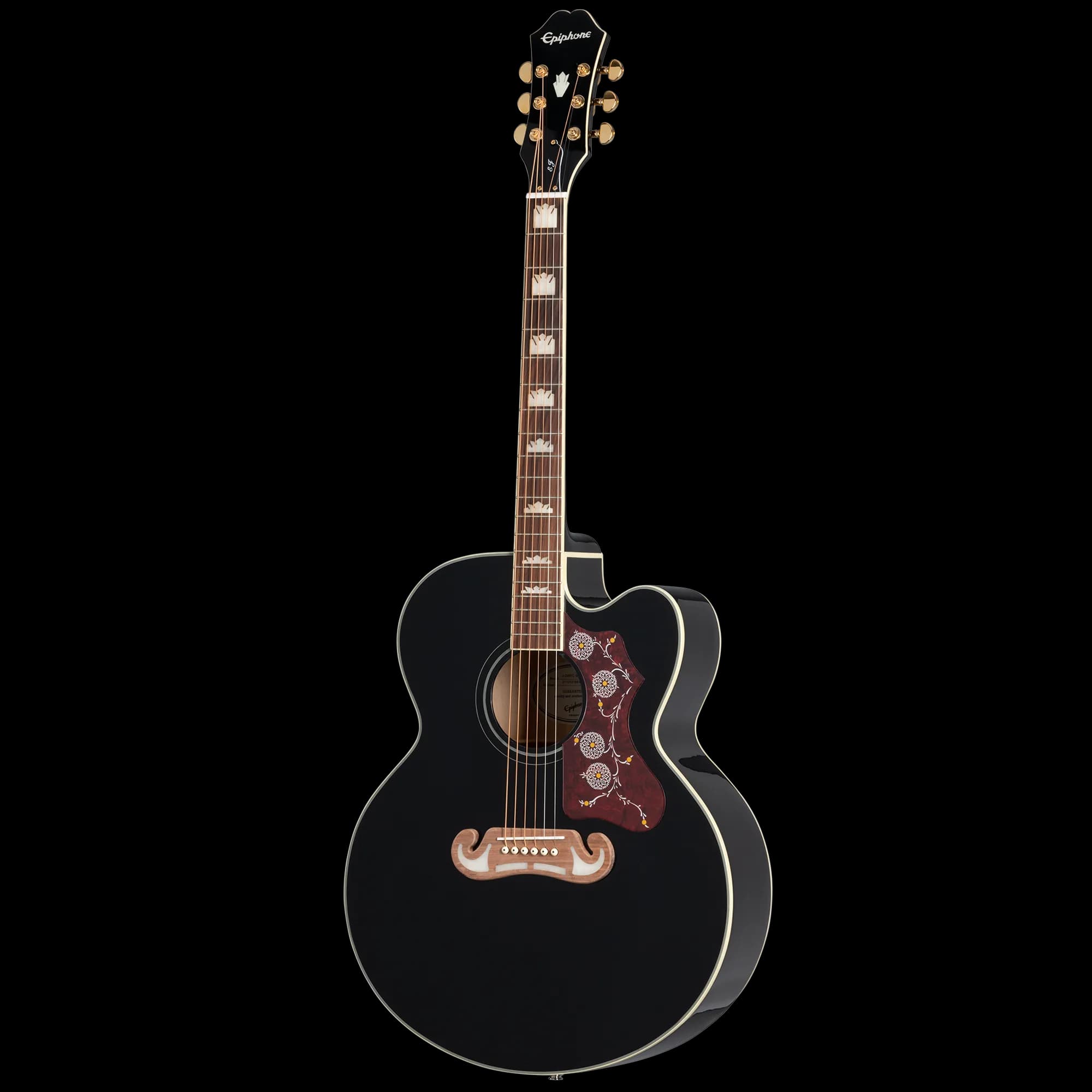 Epiphone J-200 Studio EC, Black — photo 3