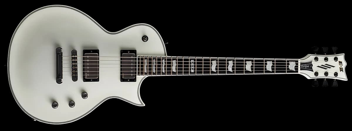 ESP E-II Eclipse Snow White Satin