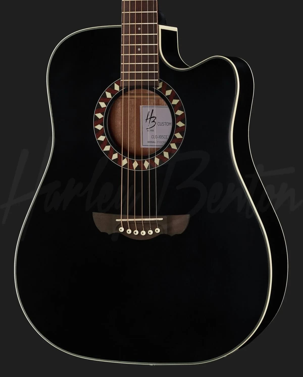 Harley Benton CLD-10SCE BK — photo 4