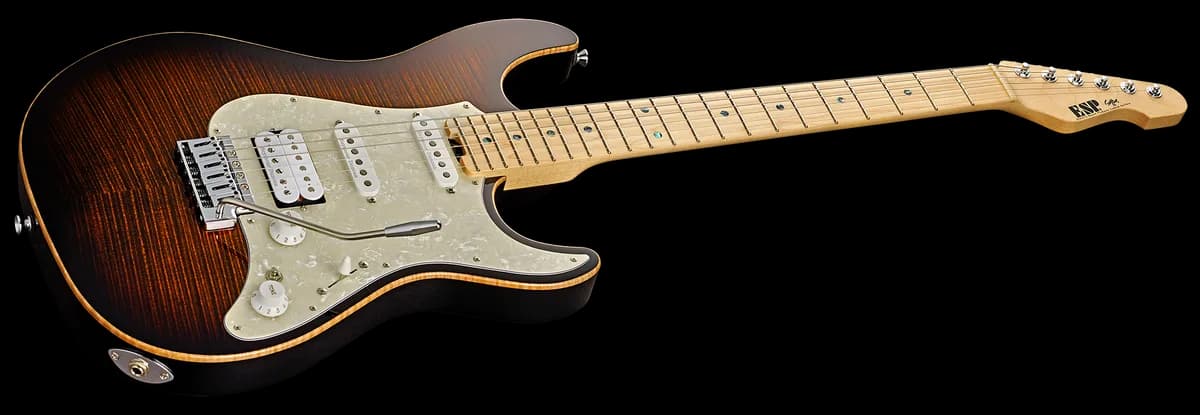 ESP Snapper Ctm Tiger Eye Sunburst — photo 3