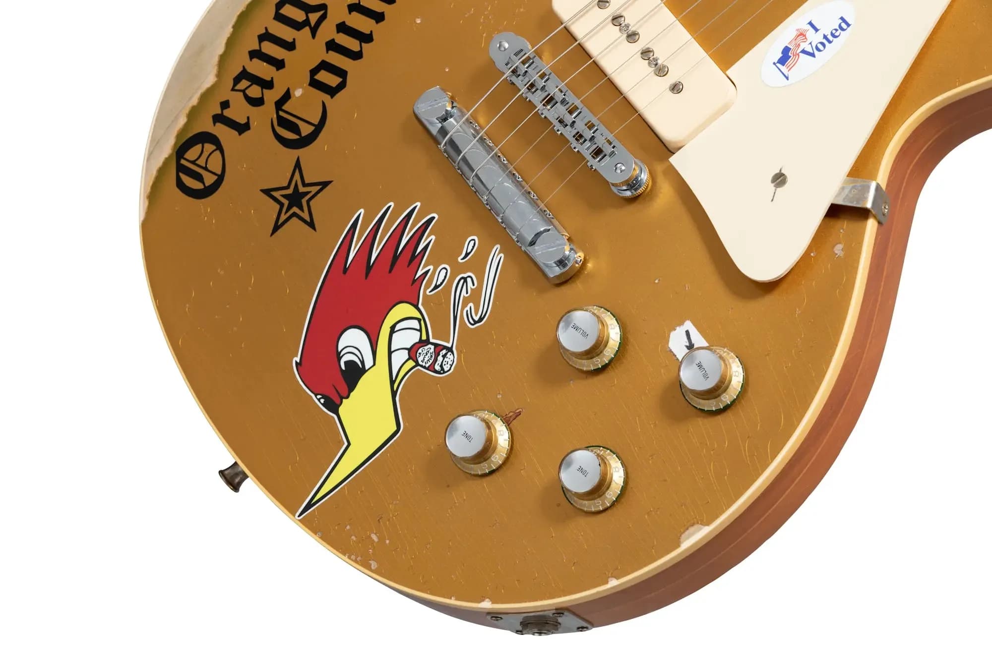 Gibson Mike Ness 1976 Les Paul Deluxe (Aged), Gold — photo 6