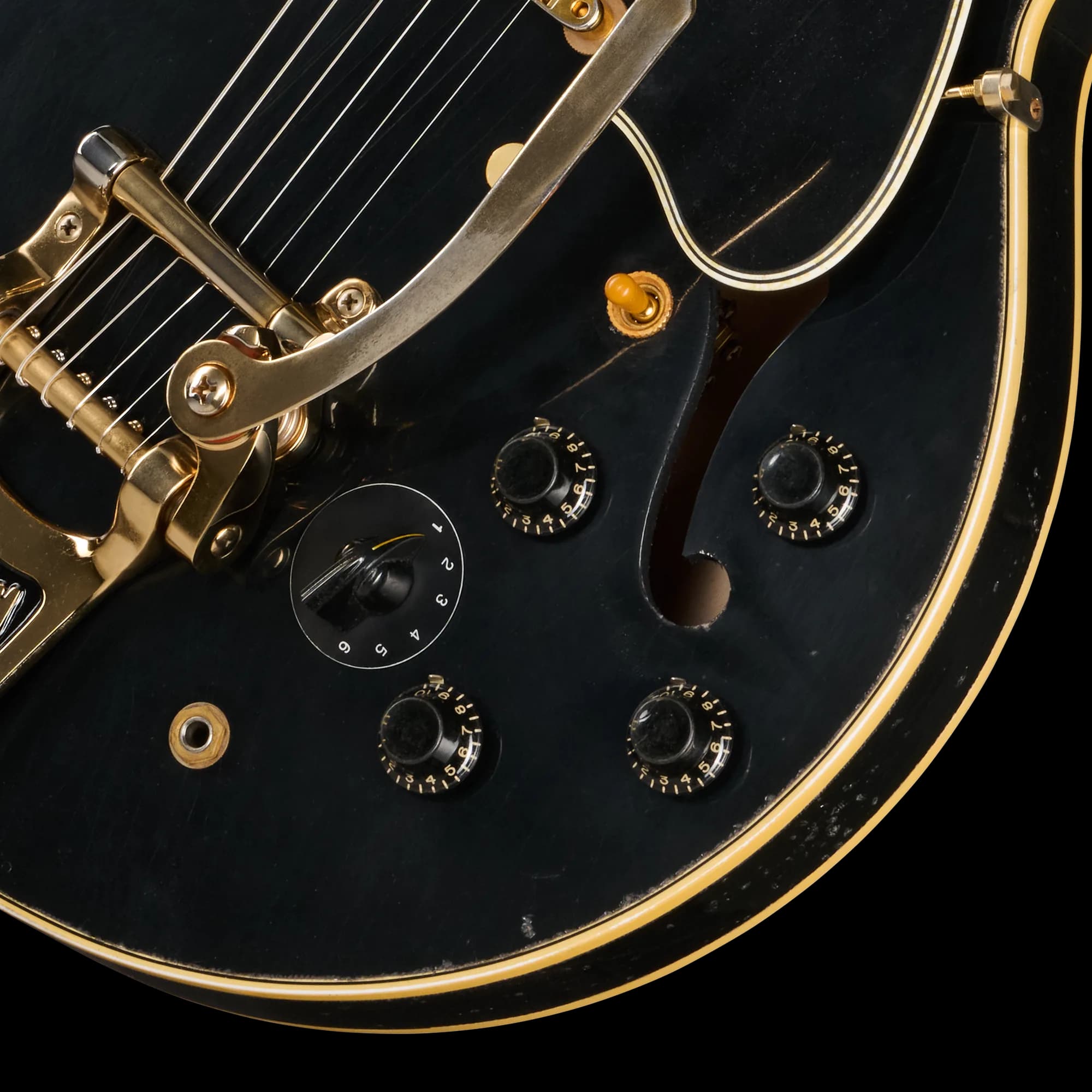Gibson LE 1959 ES-345 Reissue with Bigsby, Heavy Aged, Ebony — photo 8