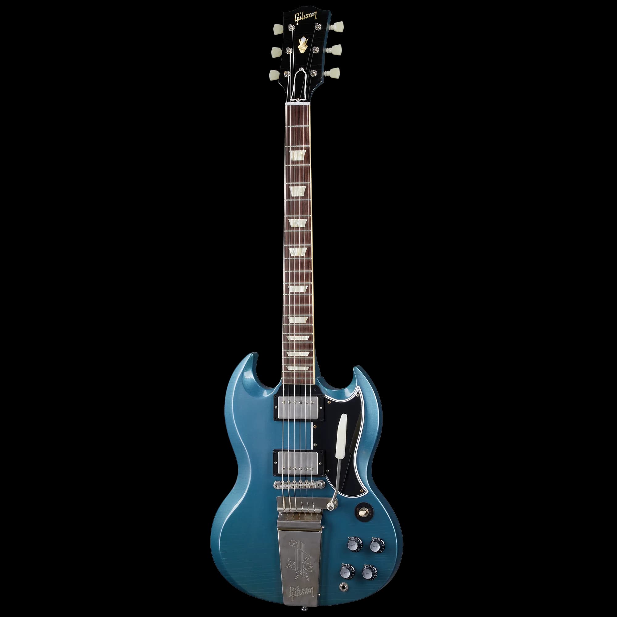 Gibson 1964 SG Standard Reissue with Maestro, Ultra Light Aged, Pelham Blue — photo 3